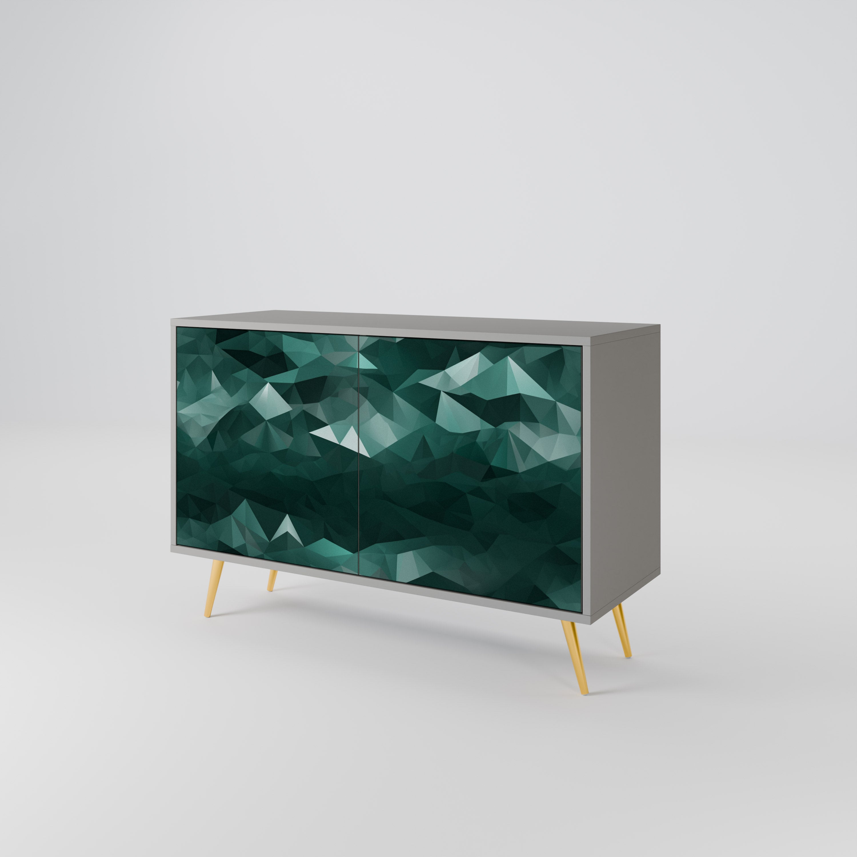 POLYGONAL FLOATING 2-Door Sideboard