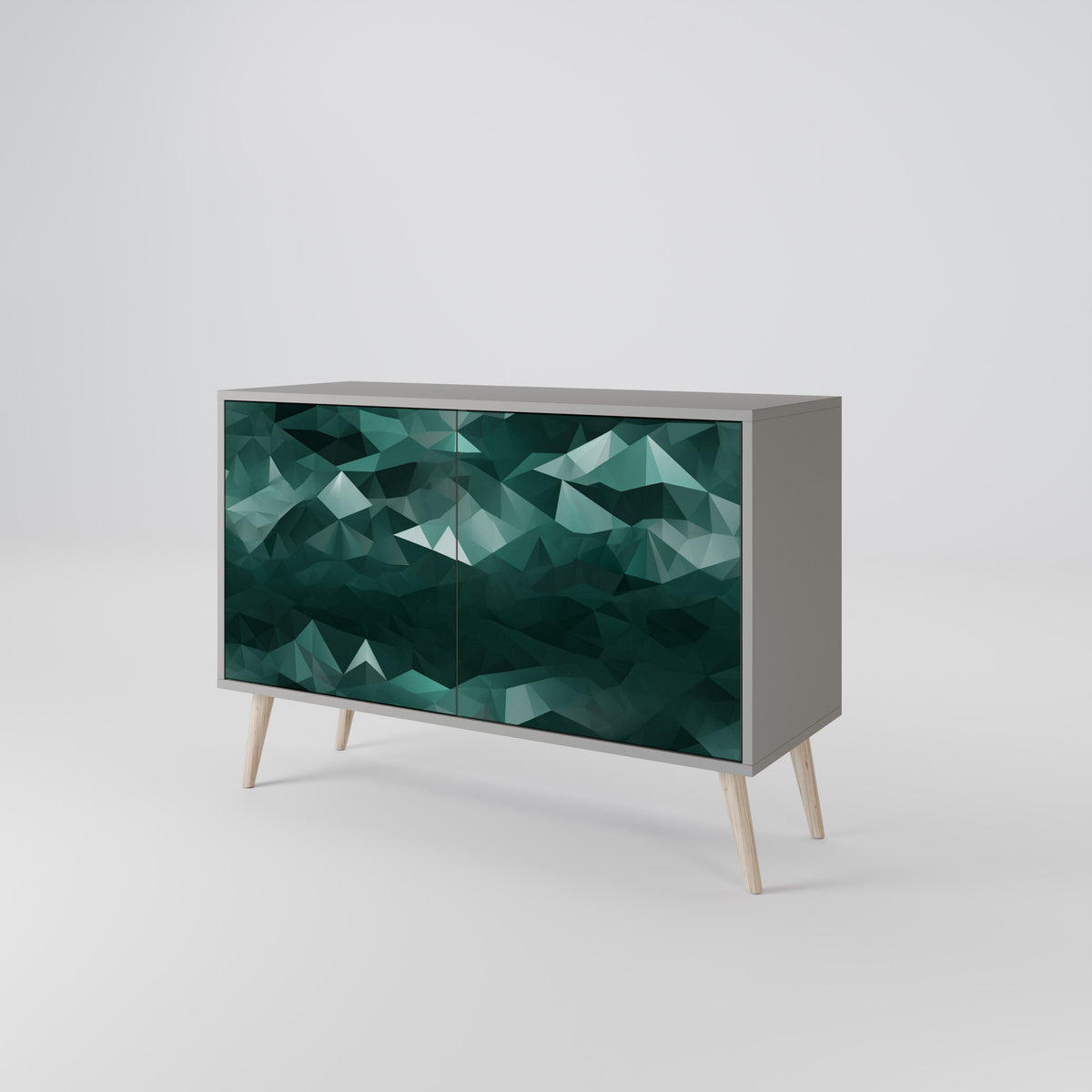 POLYGONAL FLOATING Dvoudveřová komoda