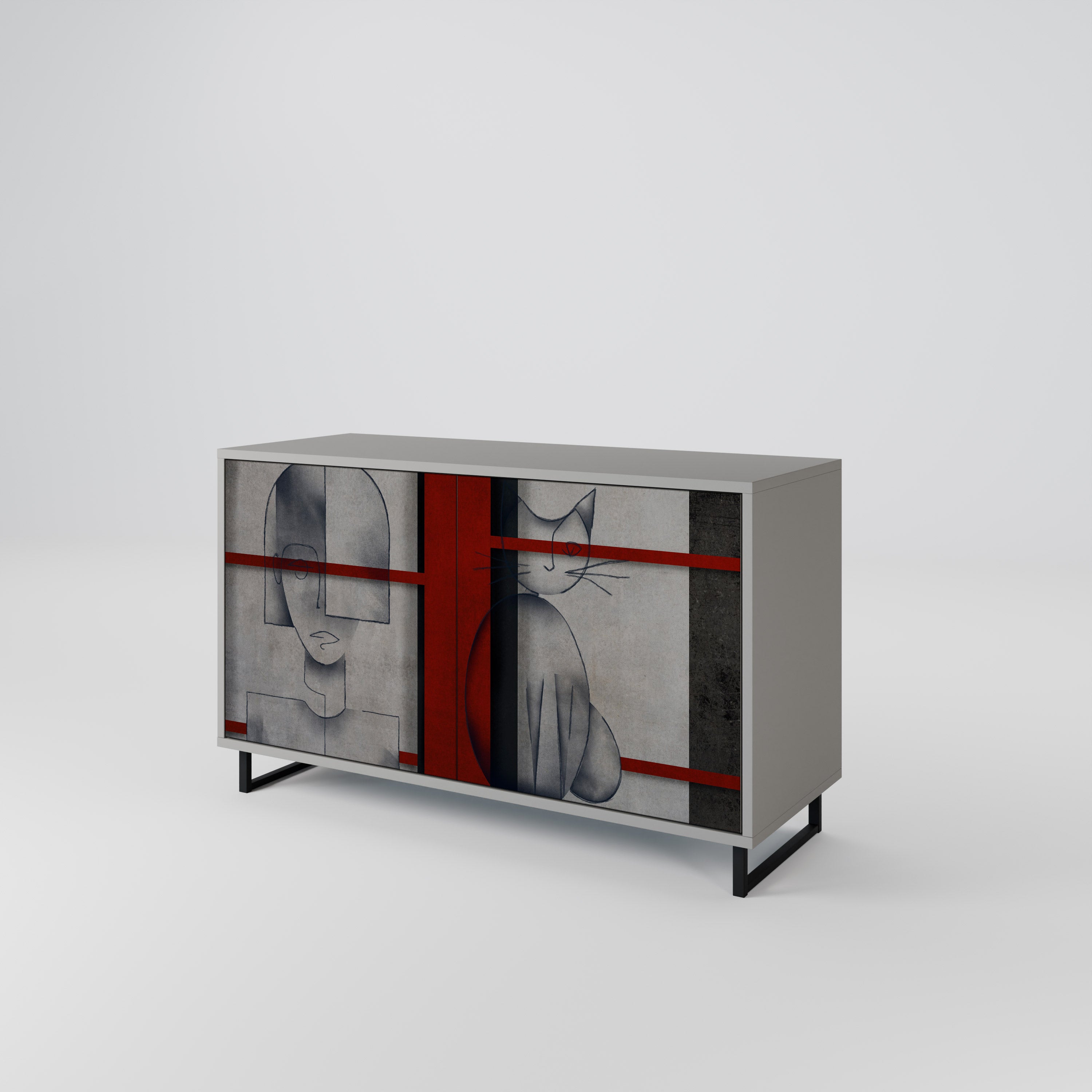 GRAY FIGURES 2-Door Sideboard