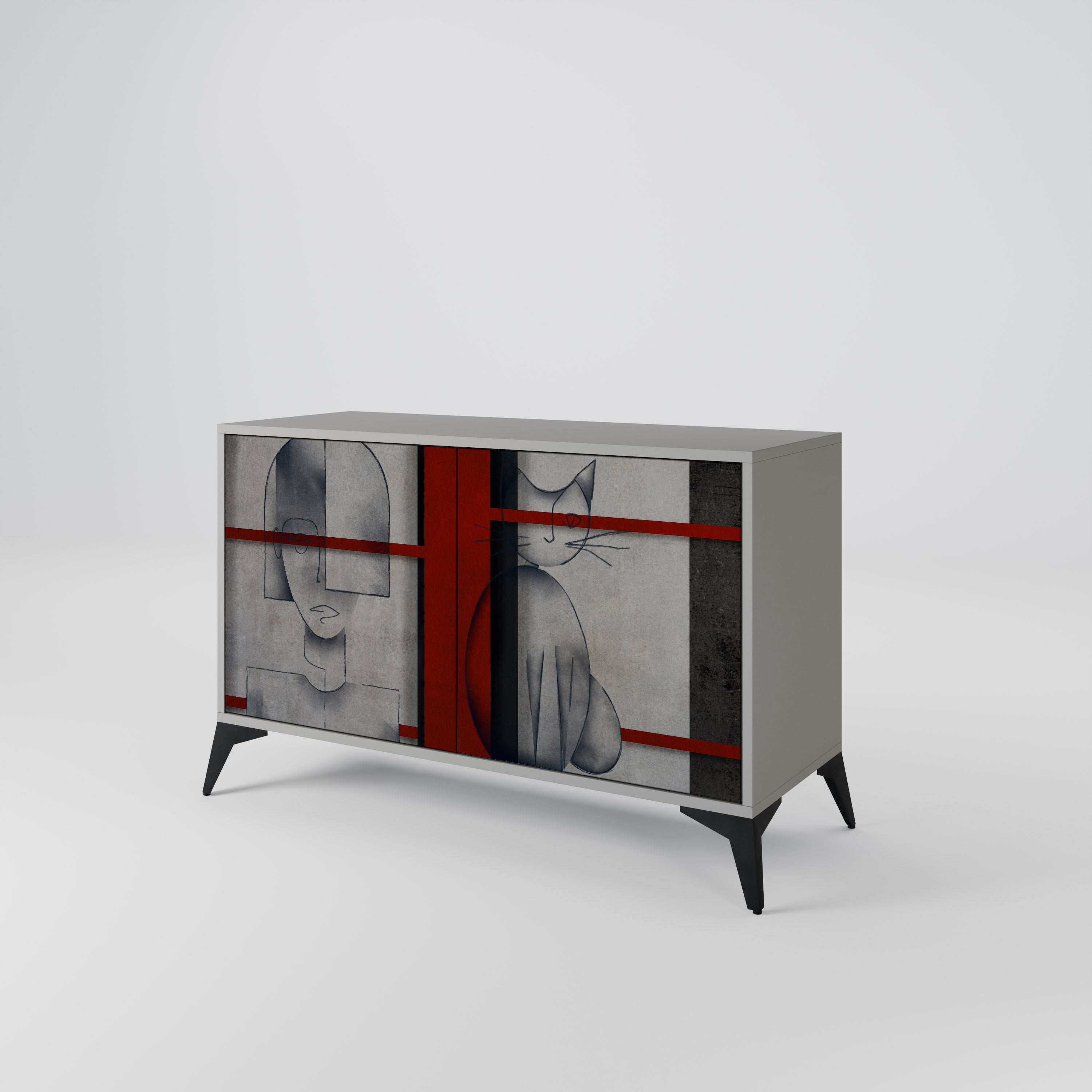 GRAY FIGURES 2-Door Sideboard