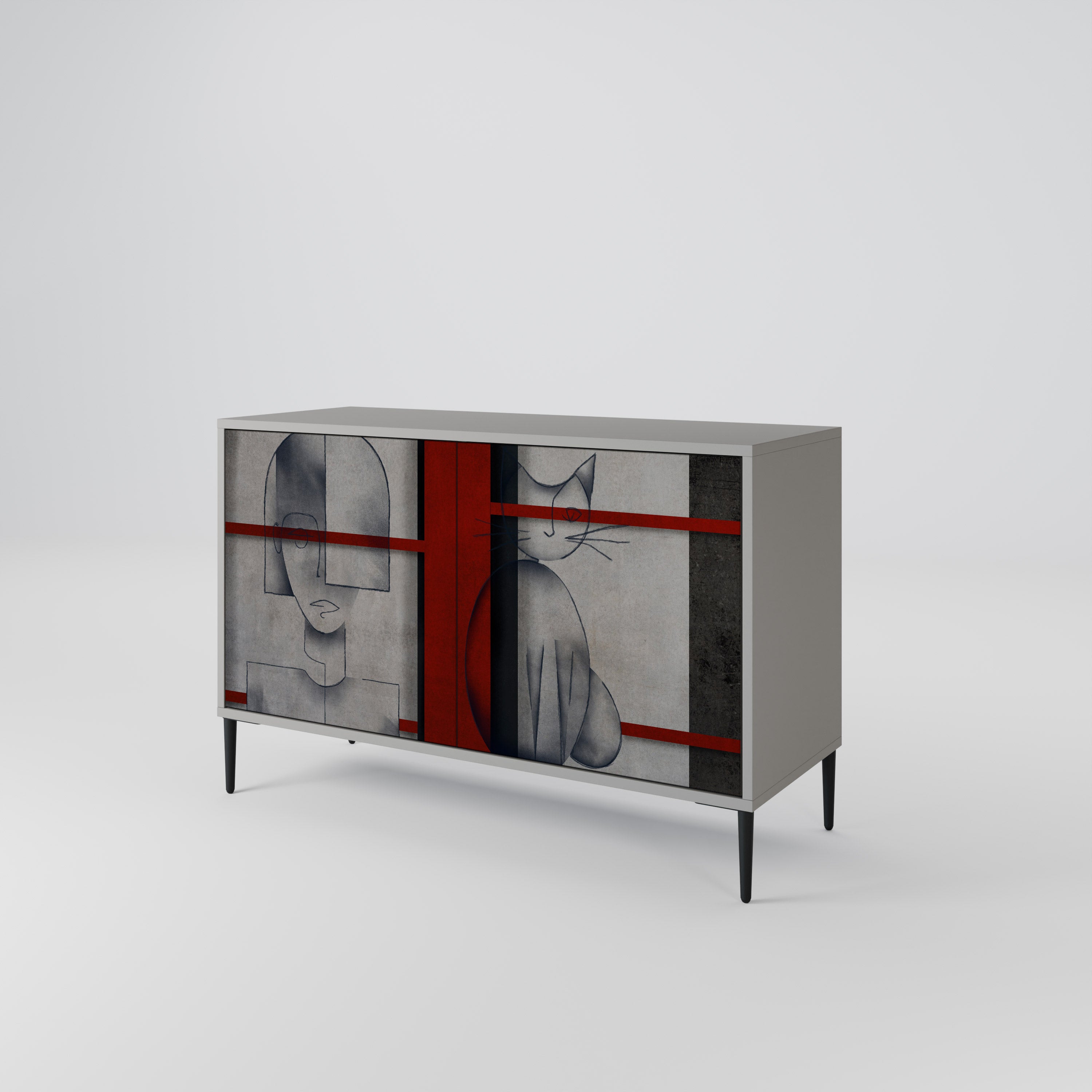 GRAY FIGURES 2-Door Sideboard