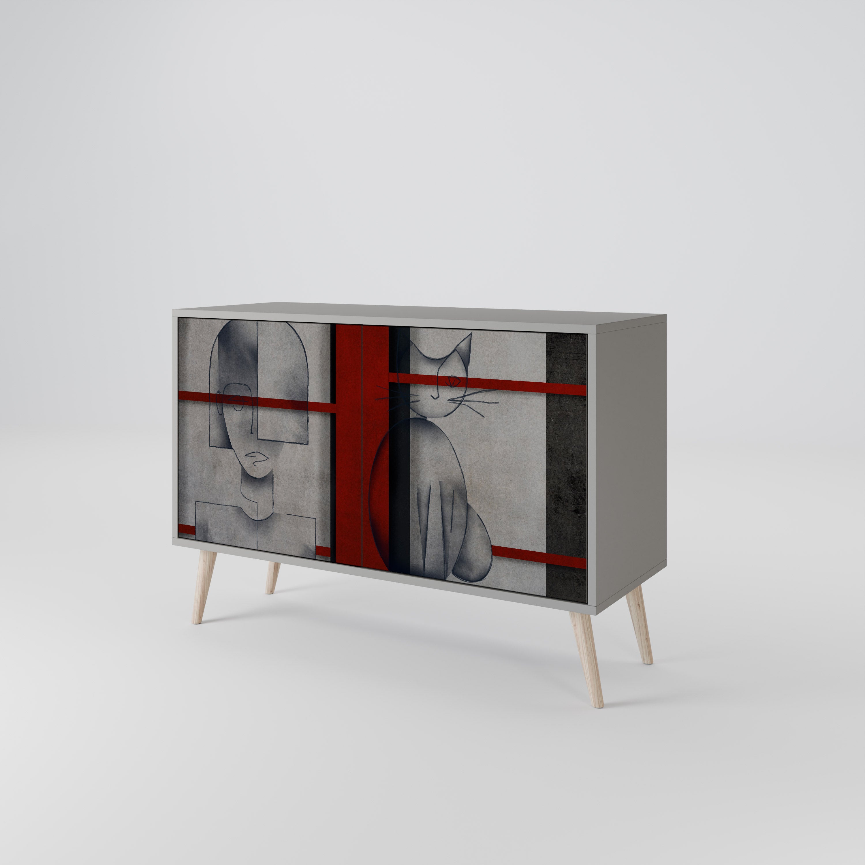 GRAY FIGURES 2-Door Sideboard