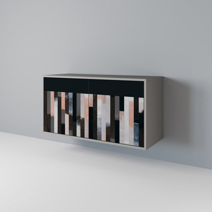 COLLAGE OF RECTANGLES Dvoudveřová komoda