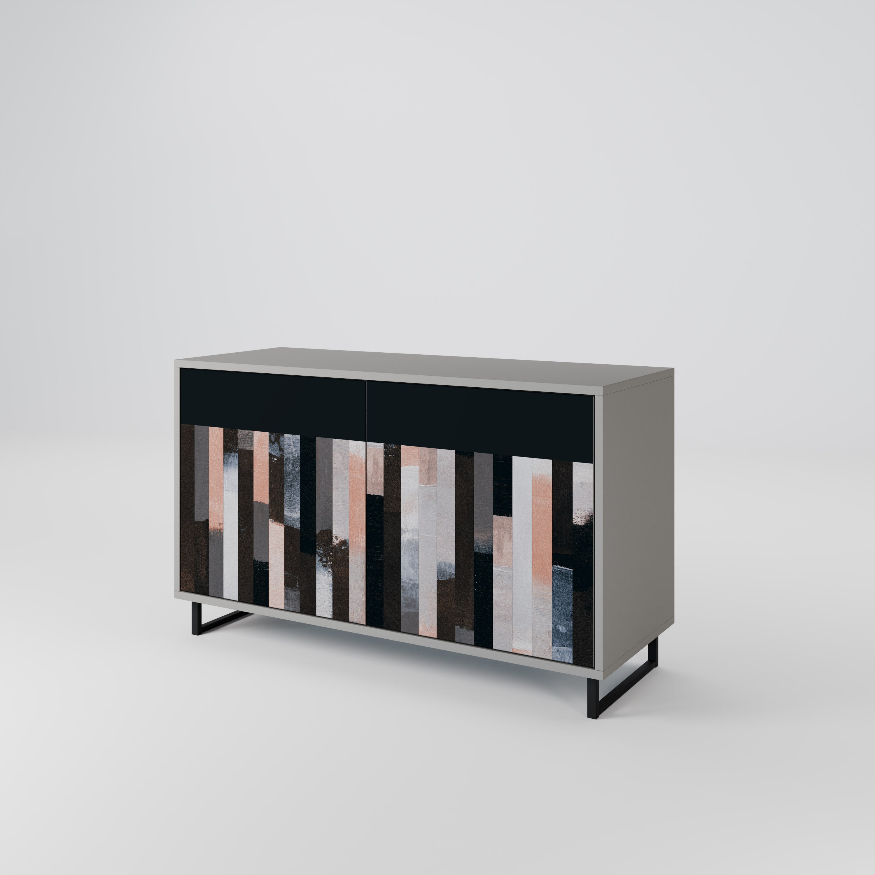 COLLAGE OF RECTANGLES 2-Door Sideboard