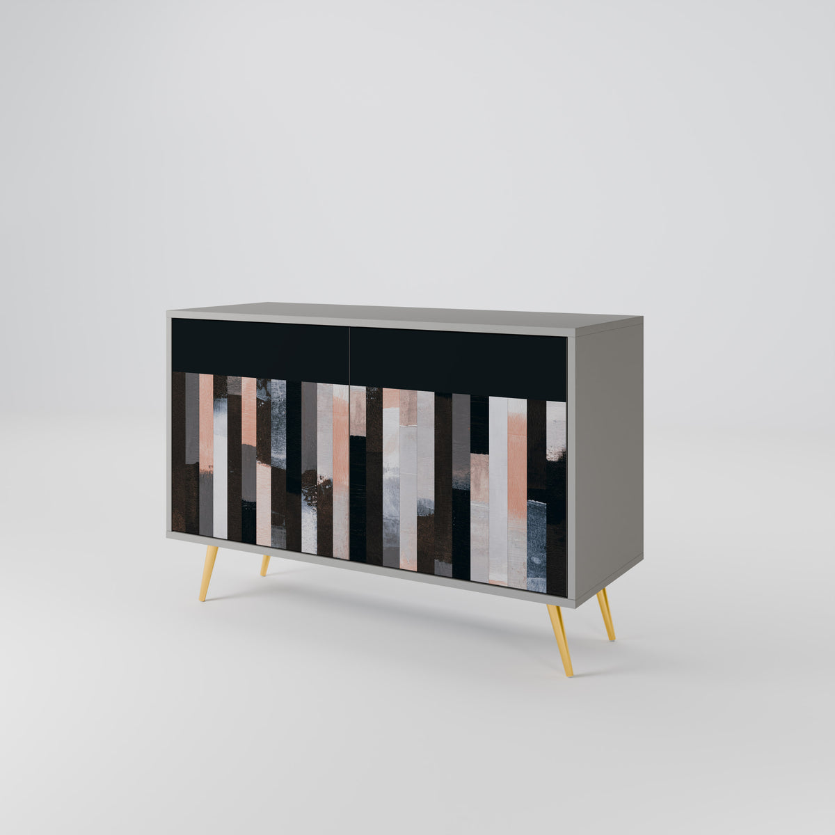 COLLAGE OF RECTANGLES Dvoudveřová komoda