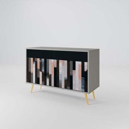 COLLAGE OF RECTANGLES Dvoudveřová komoda