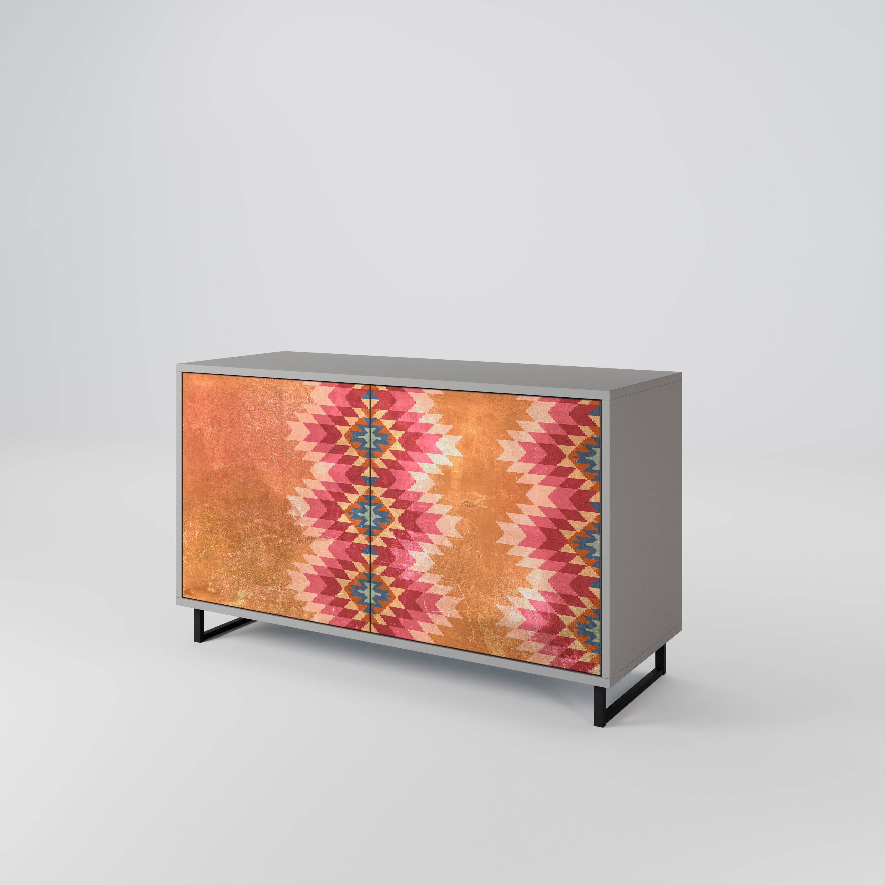 INDIAN FOLK 2-Door Sideboard