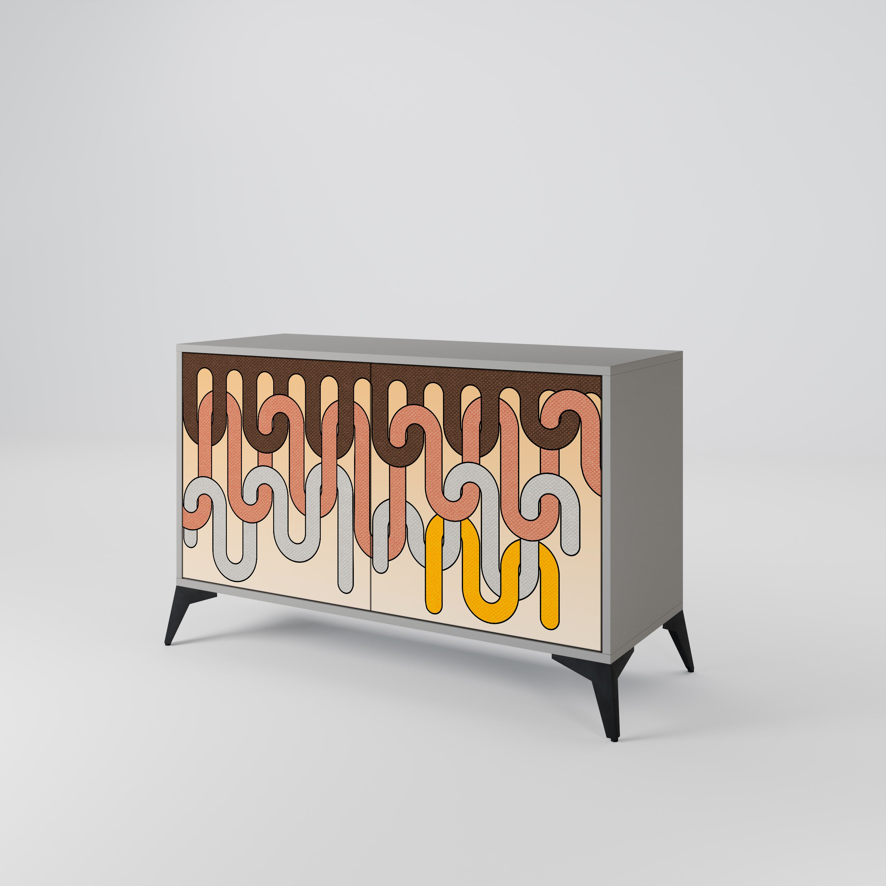 COLORFUL STRINGS 2-Door Sideboard