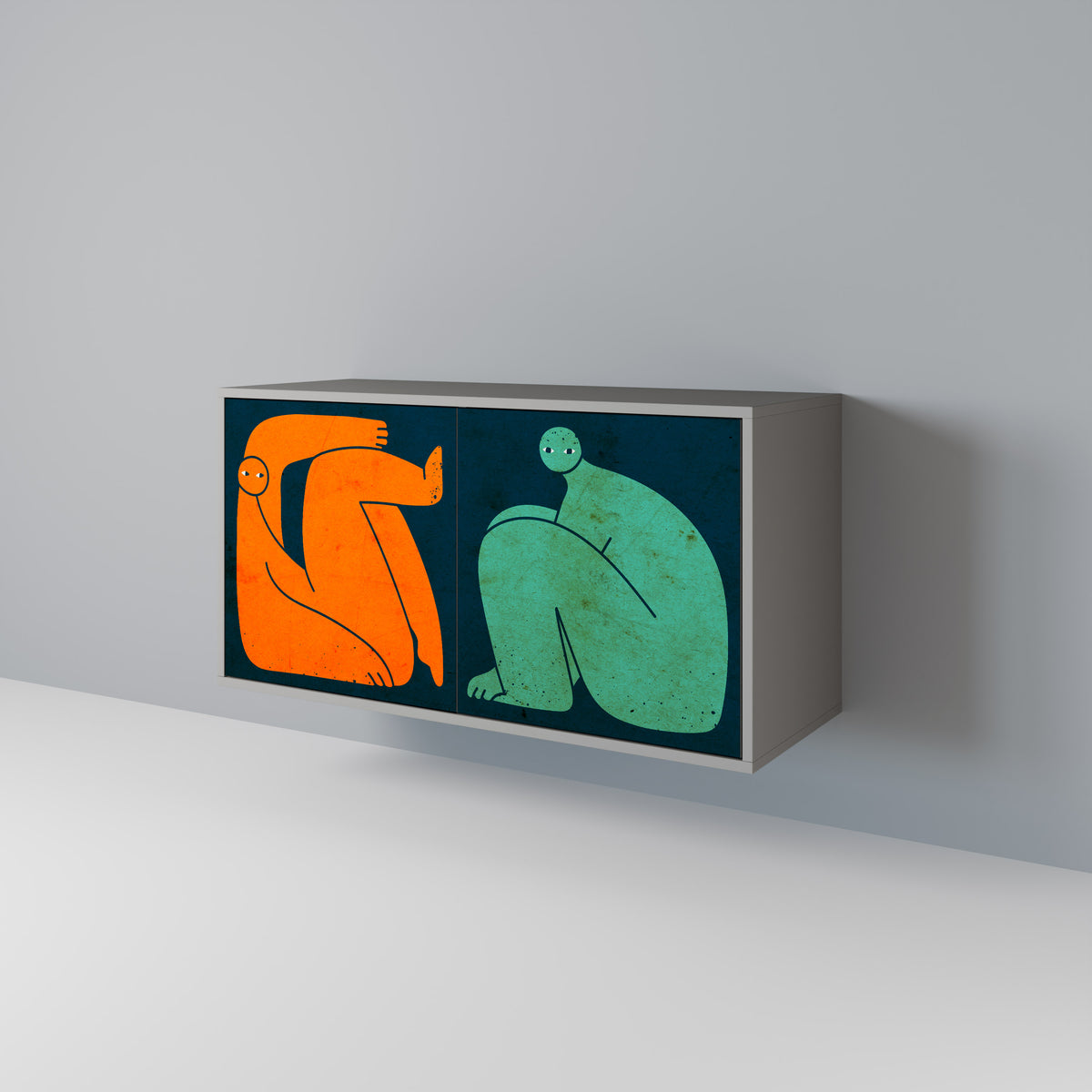 TOGETHER BUT SEPARATELY Dvoudveřová komoda