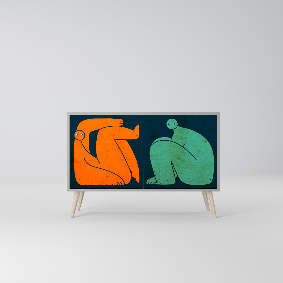 TOGETHER BUT SEPARATELY Dvoudveřová komoda