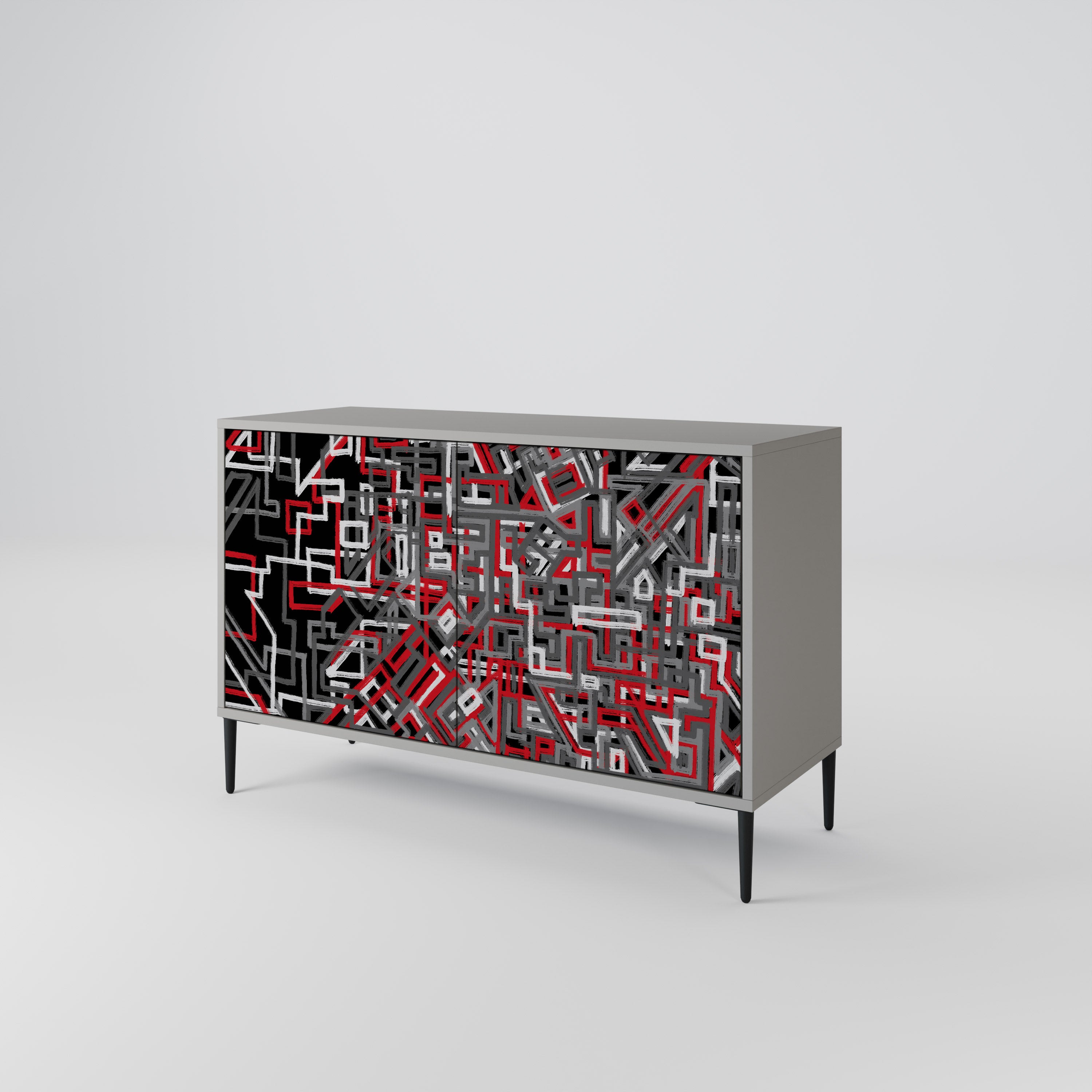 BROKEN LINES 2-Door Sideboard