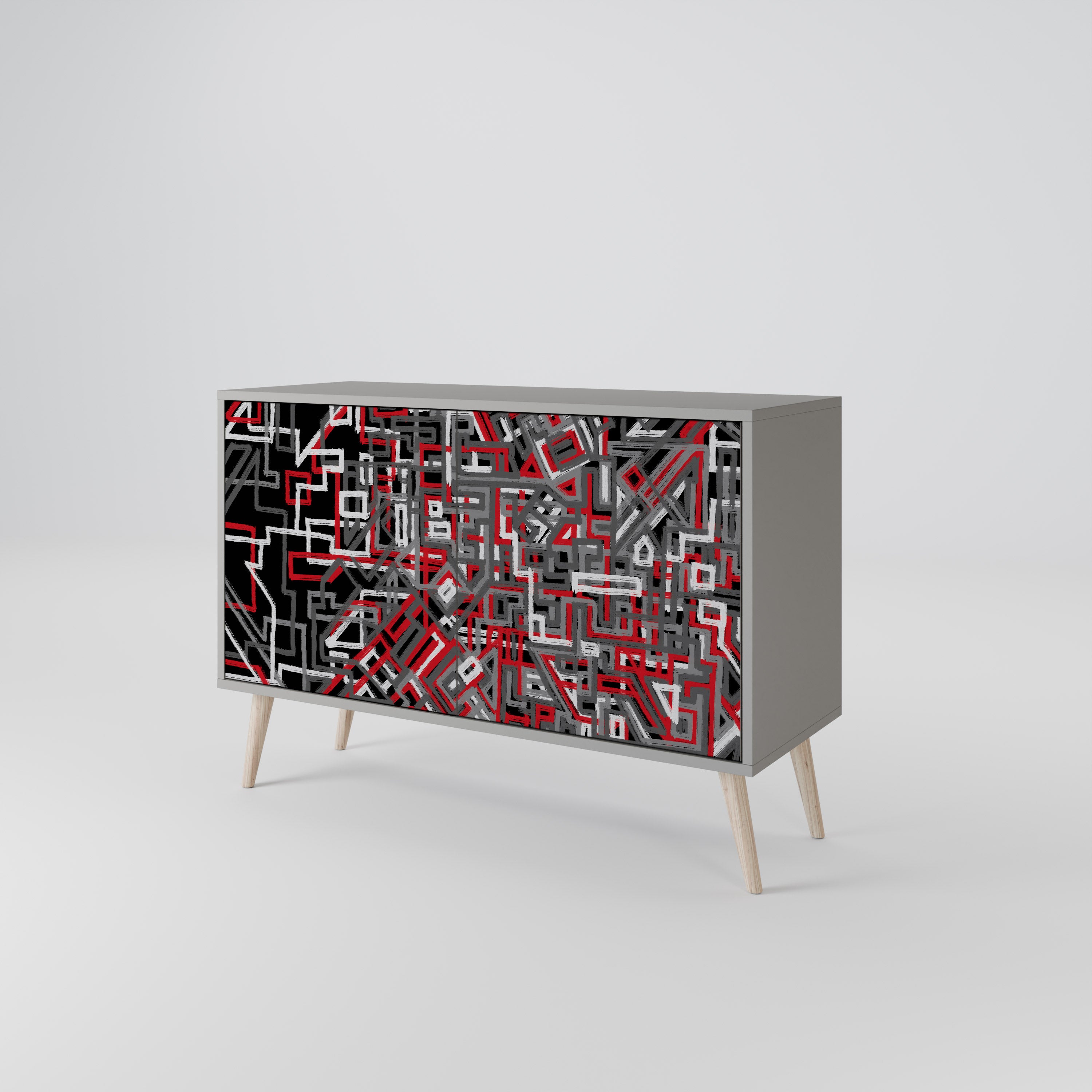 BROKEN LINES 2-Door Sideboard