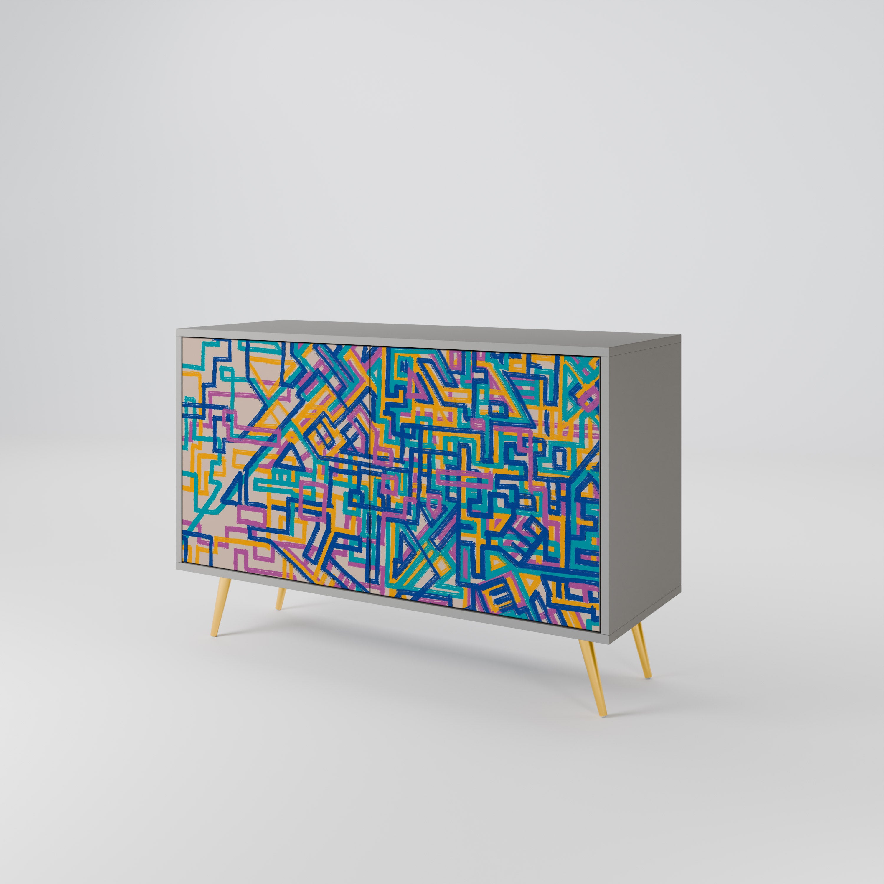 MEMORIES MAP 2-Door Sideboard