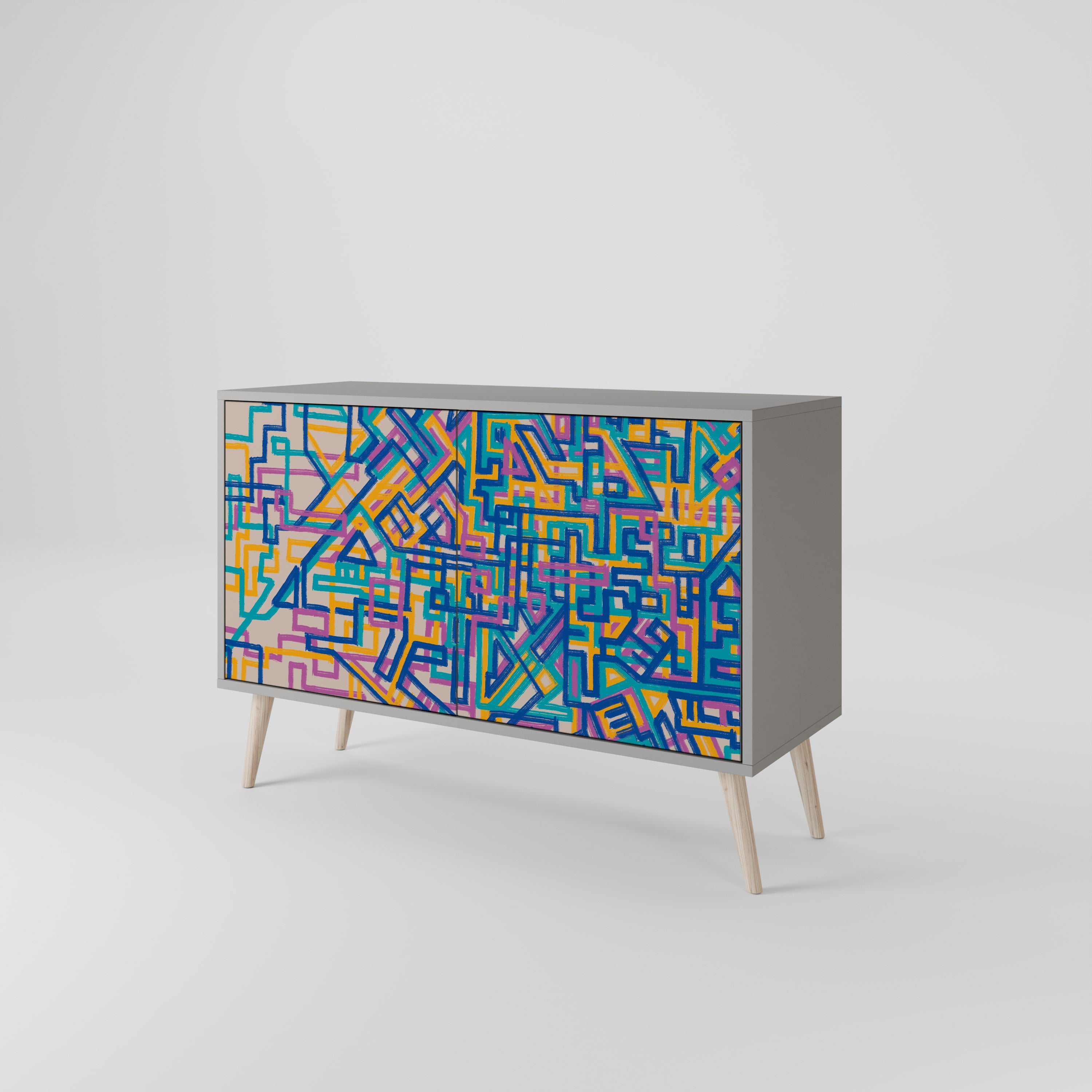MEMORIES MAP 2-Door Sideboard