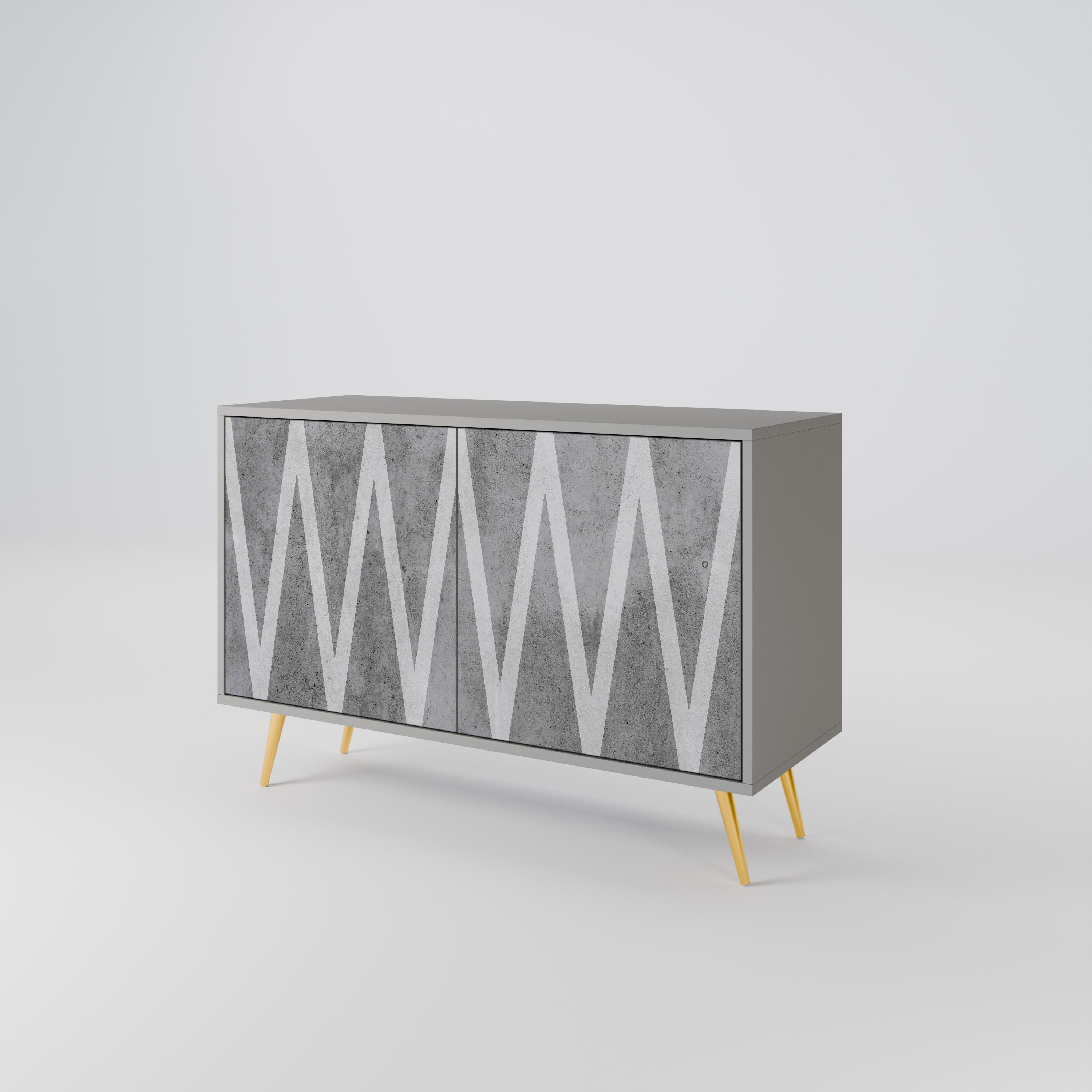 SOLID ZIG ZAG 2-Door Sideboard