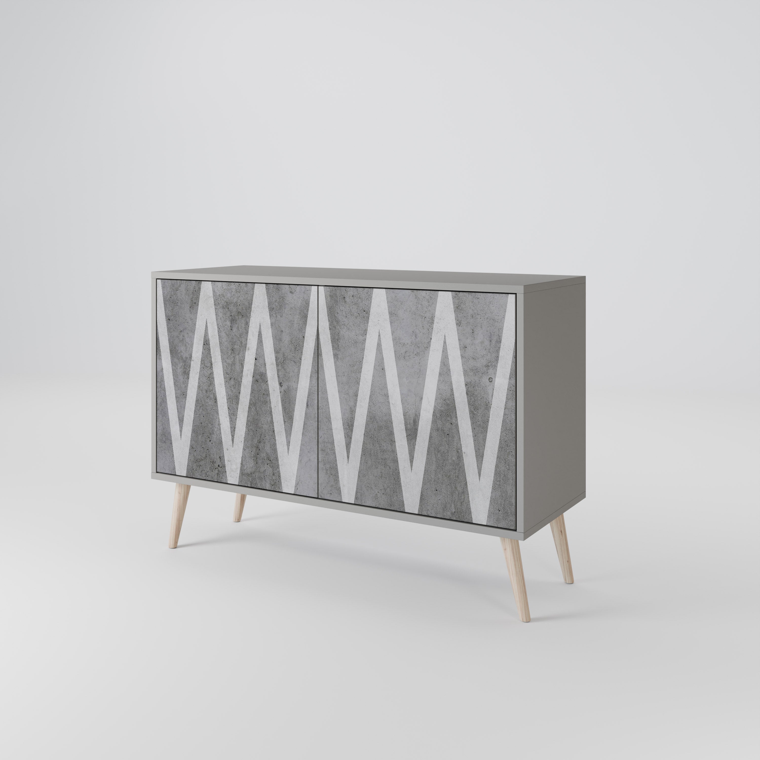 SOLID ZIG ZAG 2-Door Sideboard