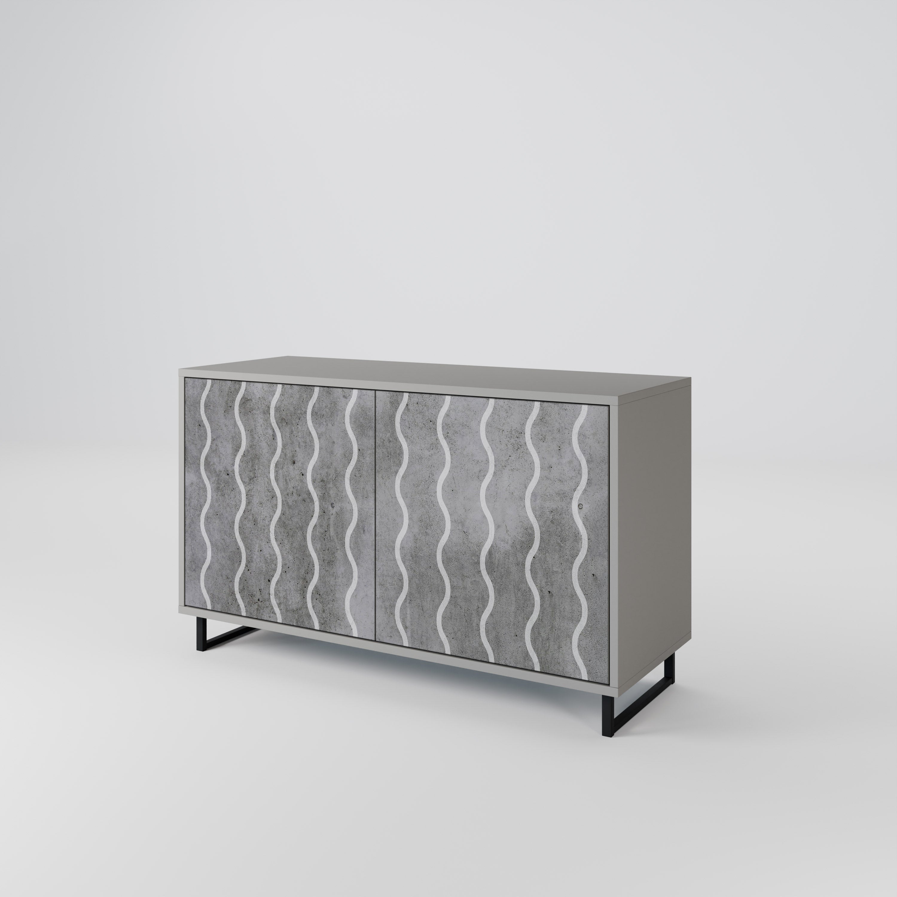 WAVES OF CONCRETE 2-Door Sideboard