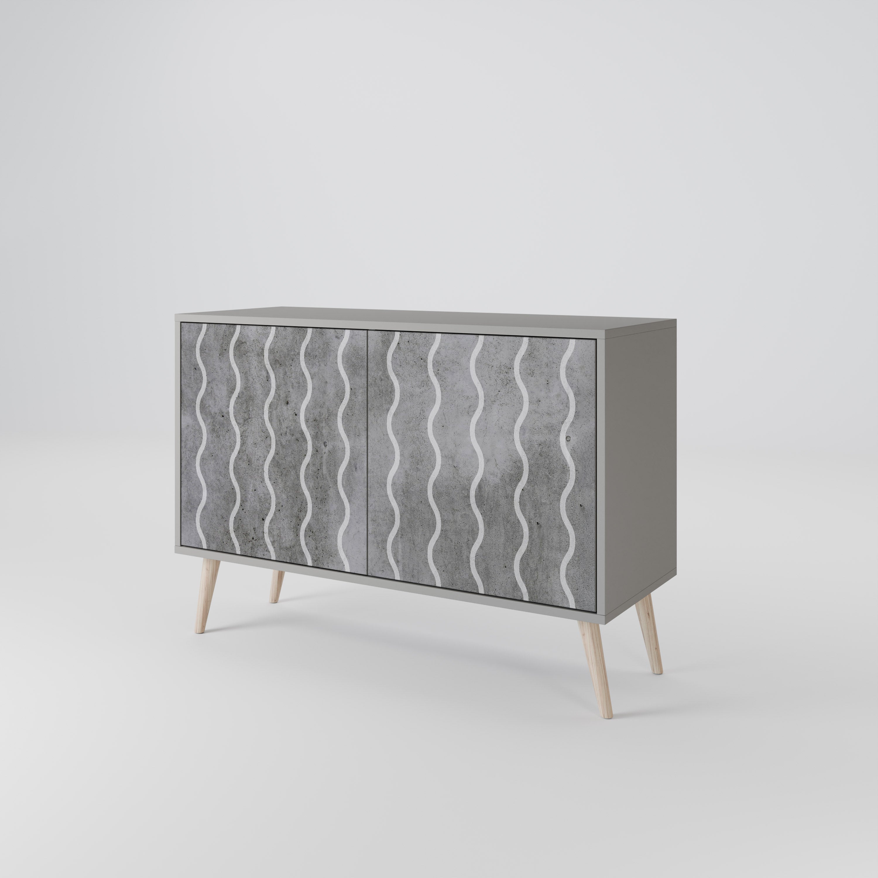 WAVES OF CONCRETE 2-Door Sideboard