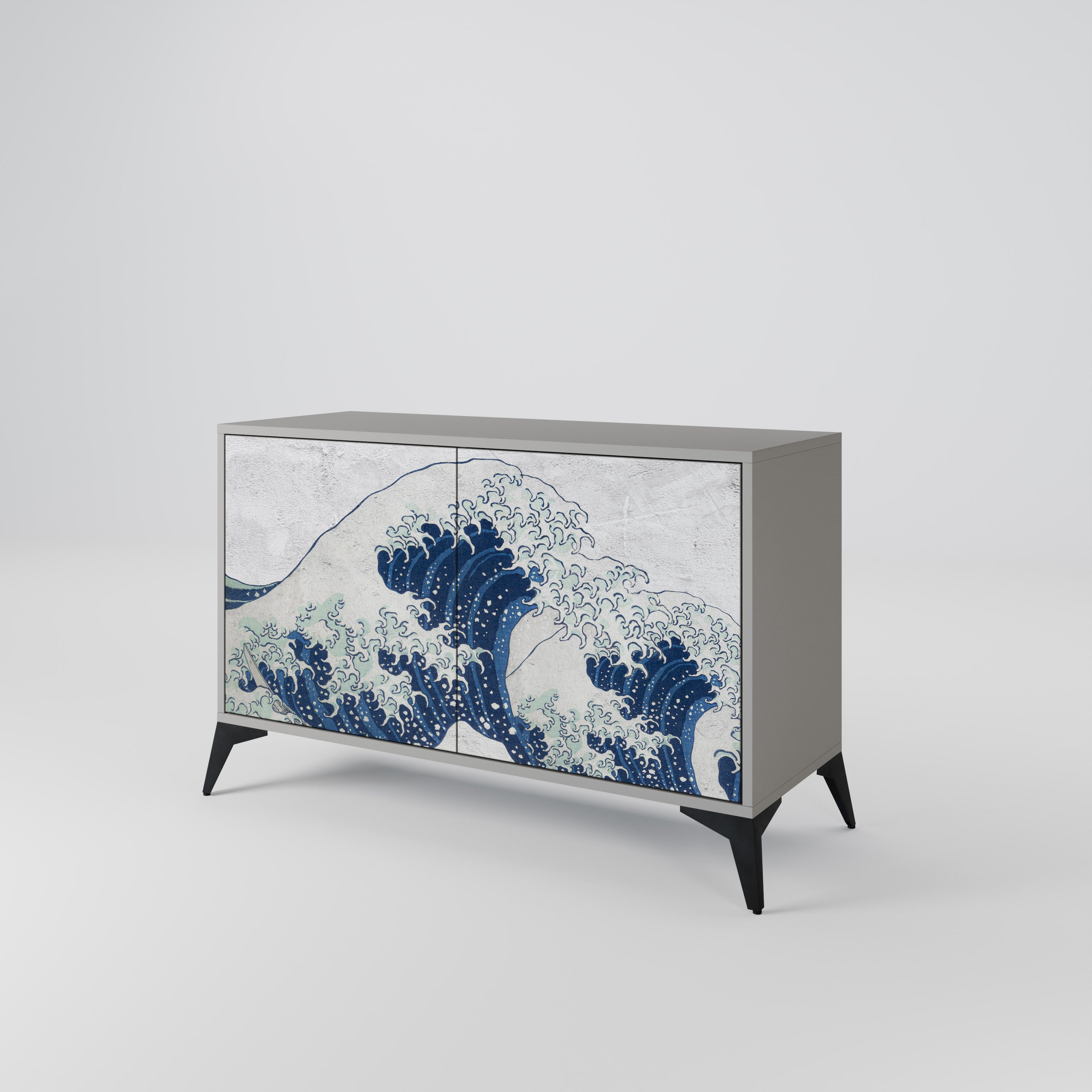 THE GREAT WAVE AT KANAGAWA 2-Door Sideboard