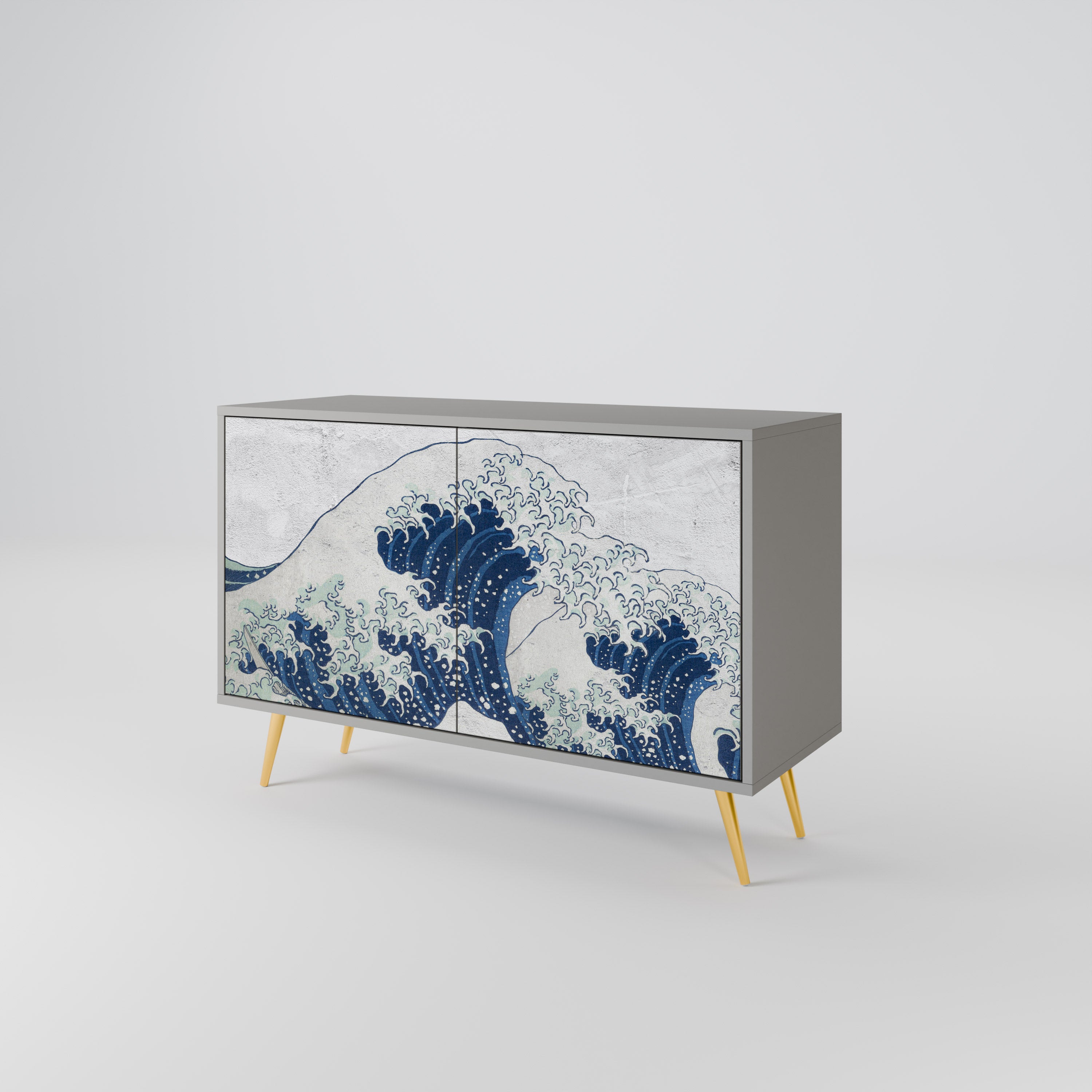 THE GREAT WAVE AT KANAGAWA 2-Door Sideboard
