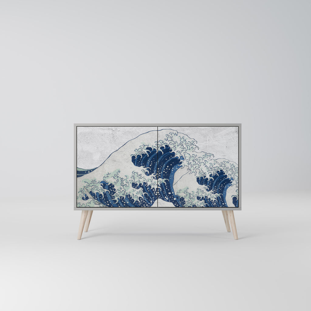 THE GREAT WAVE AT KANAGAWA 2-Door Sideboard