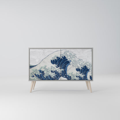 THE GREAT WAVE AT KANAGAWA Dvoudveřová komoda