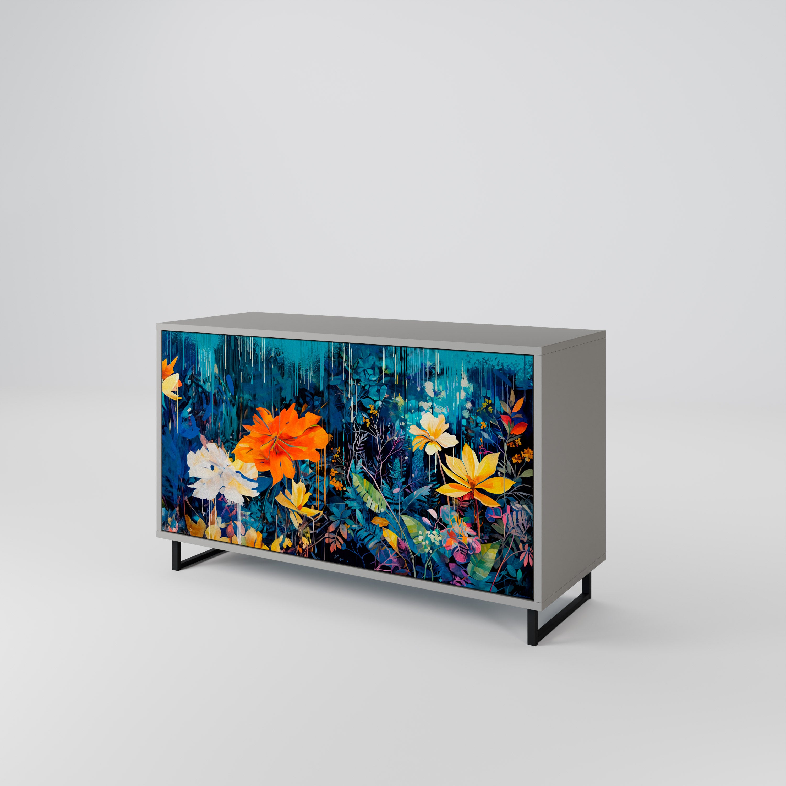 MIDNIGHT BLOSSOM 2-Door Sideboard