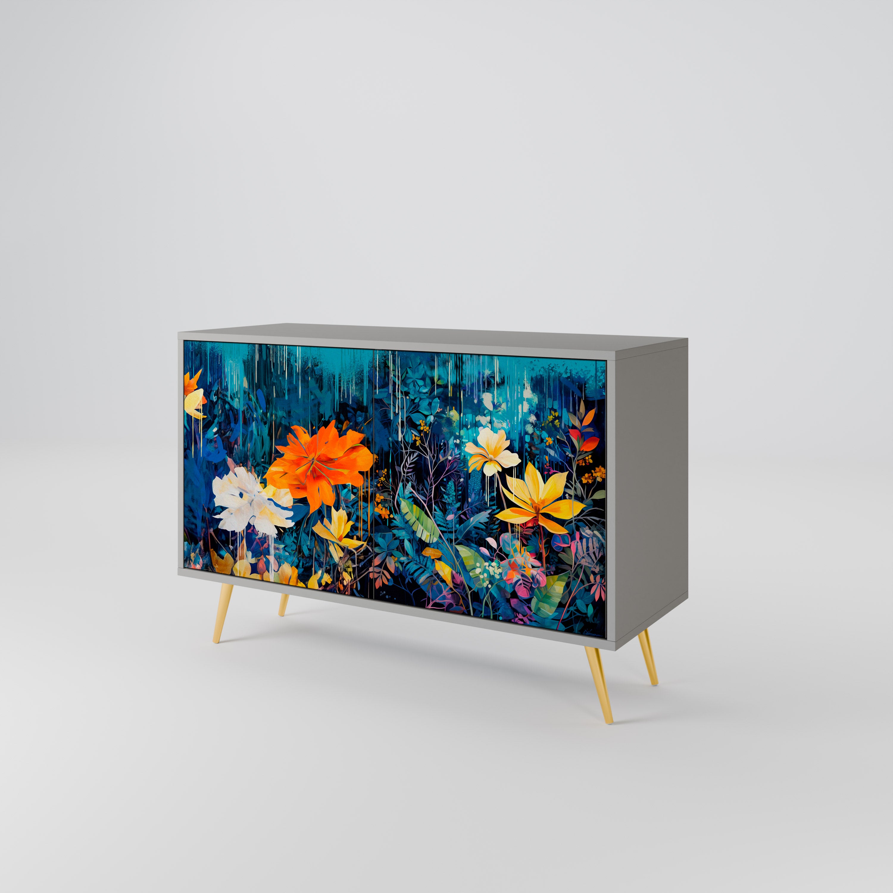 MIDNIGHT BLOSSOM 2-Door Sideboard