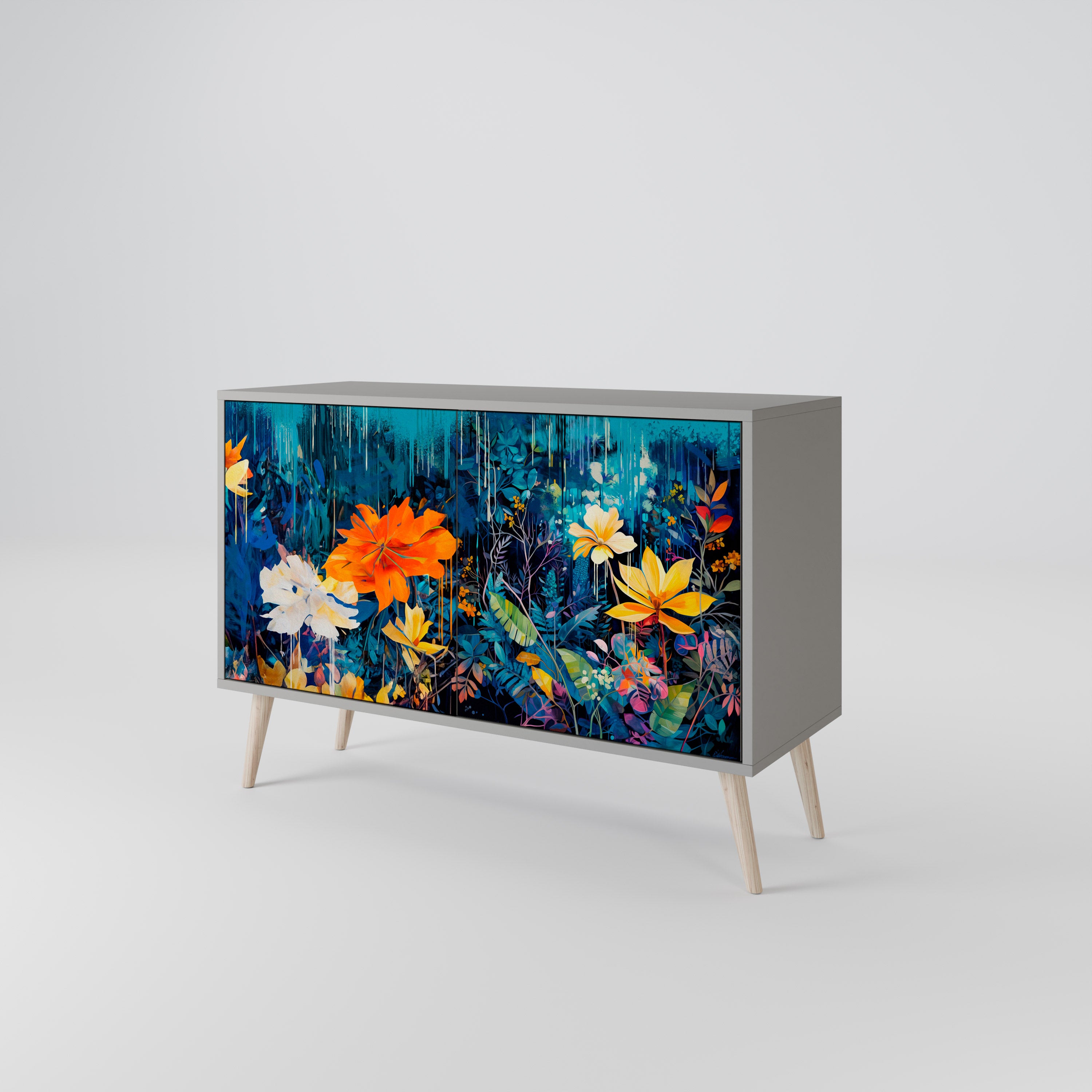 MIDNIGHT BLOSSOM 2-Door Sideboard