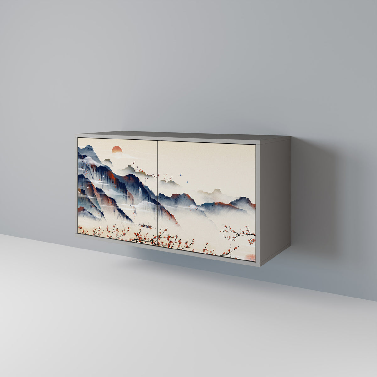 JAPANESE LANDSCAPE Dvoudveřová komoda