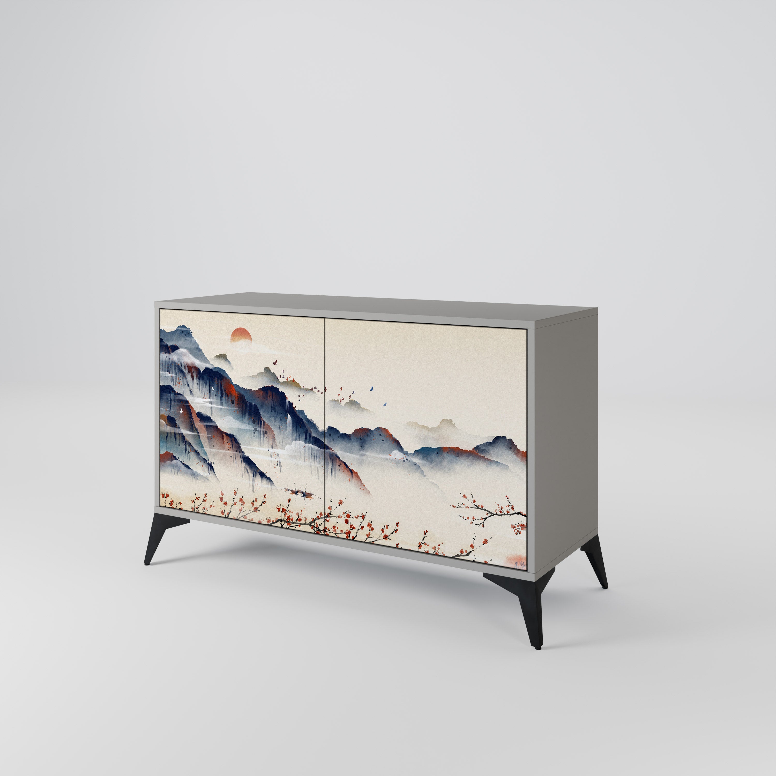 JAPANESE LANDSCAPE 2-Door Sideboard