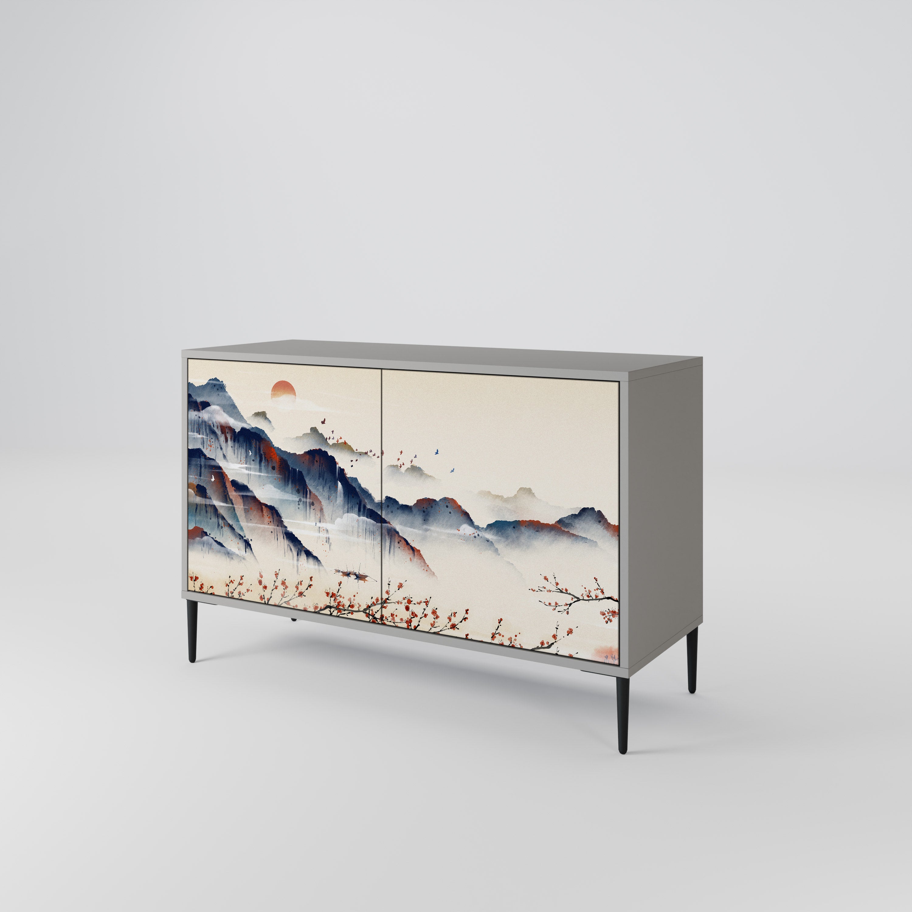 JAPANESE LANDSCAPE 2-Door Sideboard