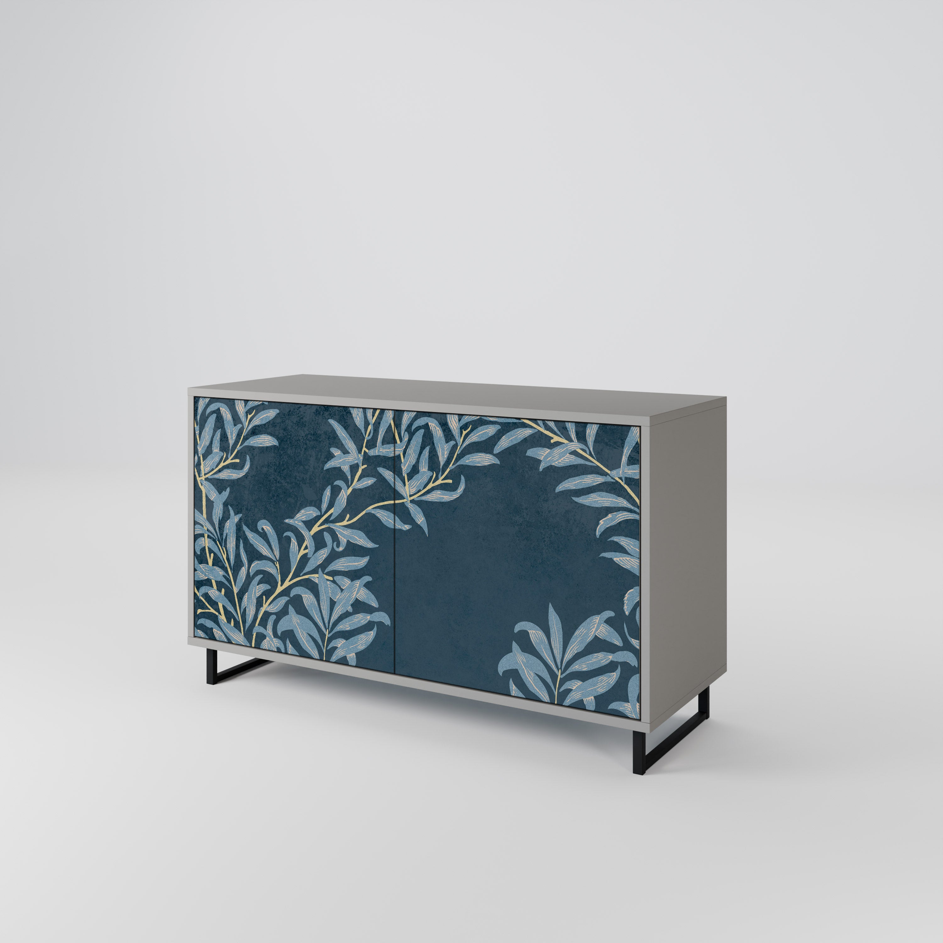 BLUE LEAVES 2-Door Sideboard