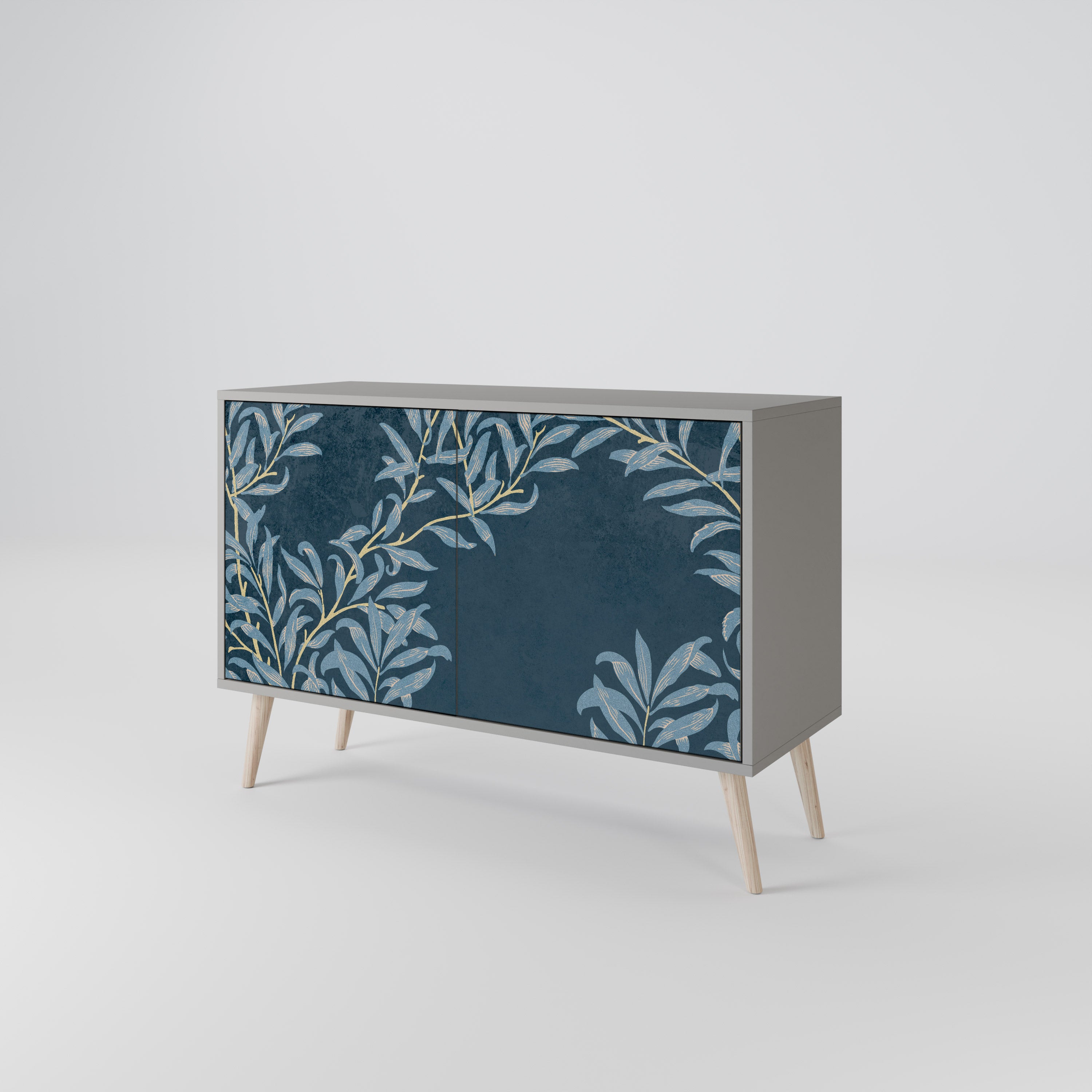 BLUE LEAVES 2-Door Sideboard
