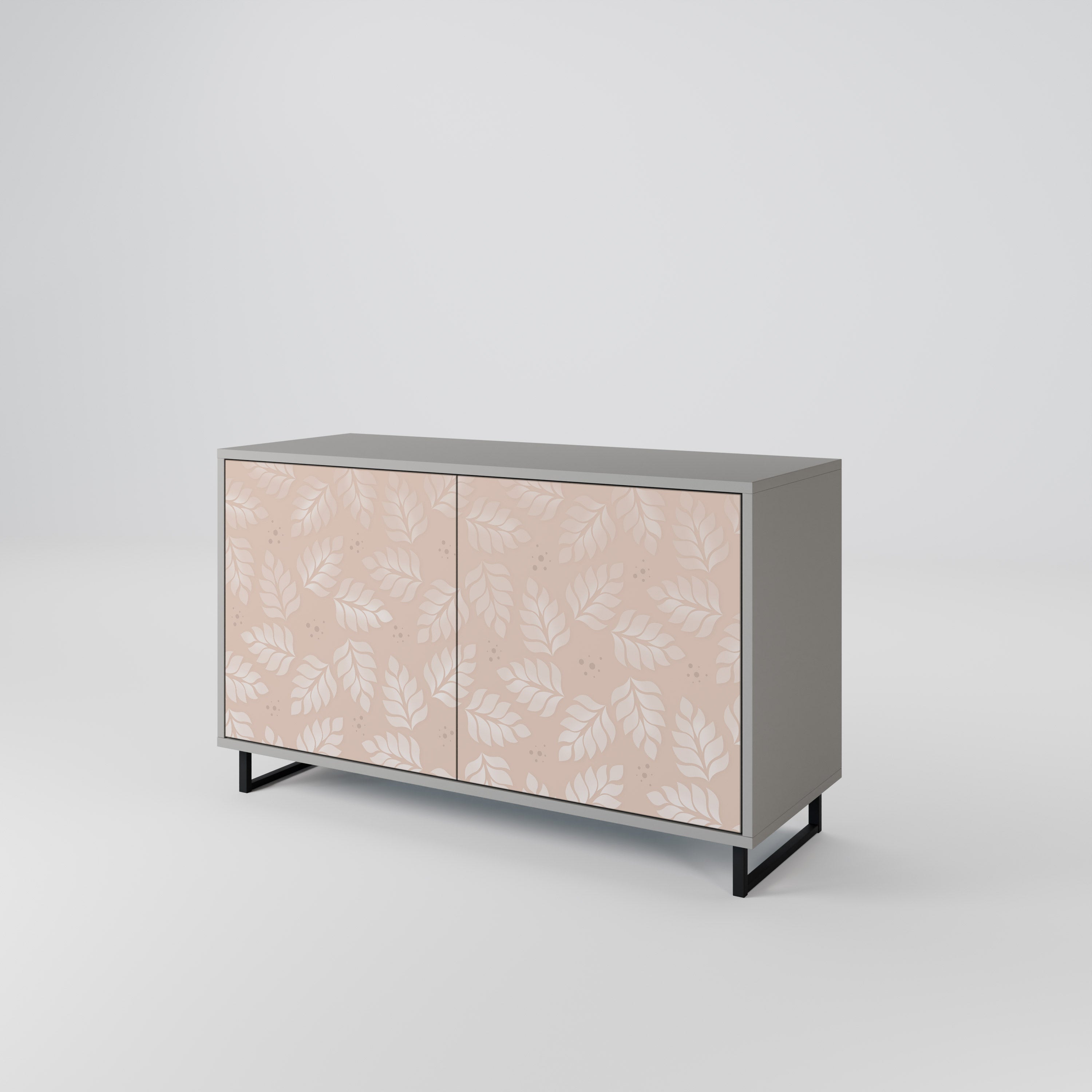 LEAVES ON BEIGE 2-Door Sideboard