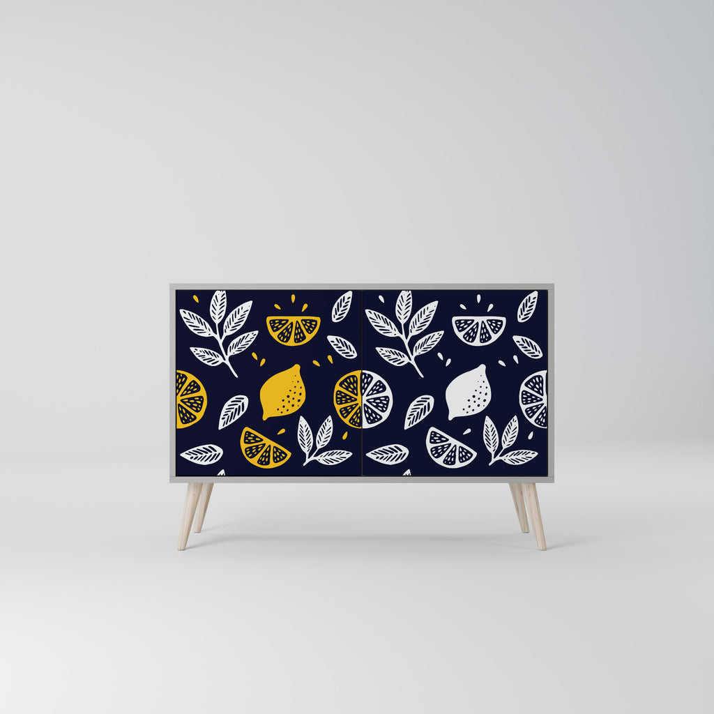 CITRUS BLACK AND WHITE 2-Door Sideboard