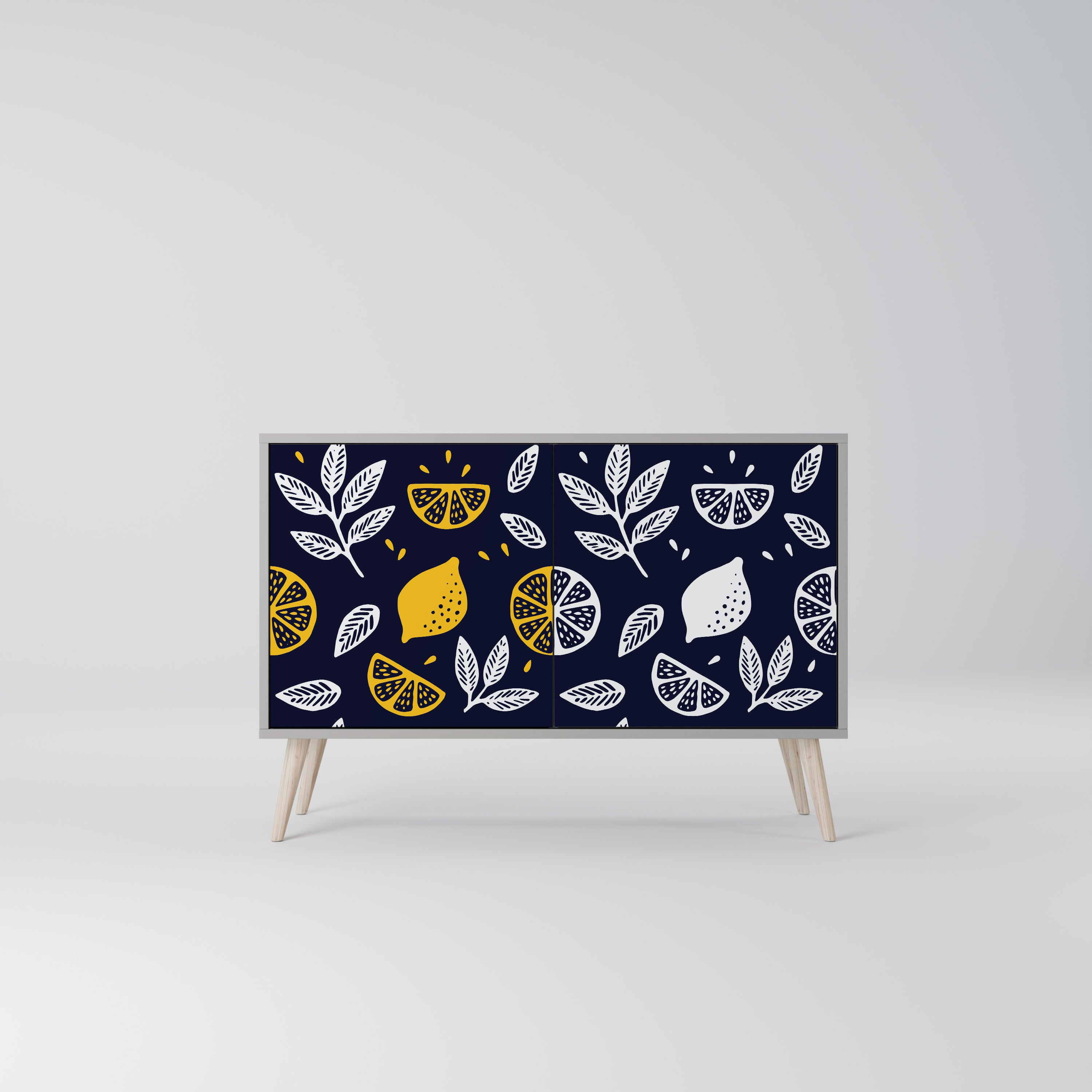 CITRUS BLACK AND WHITE 2-Door Sideboard