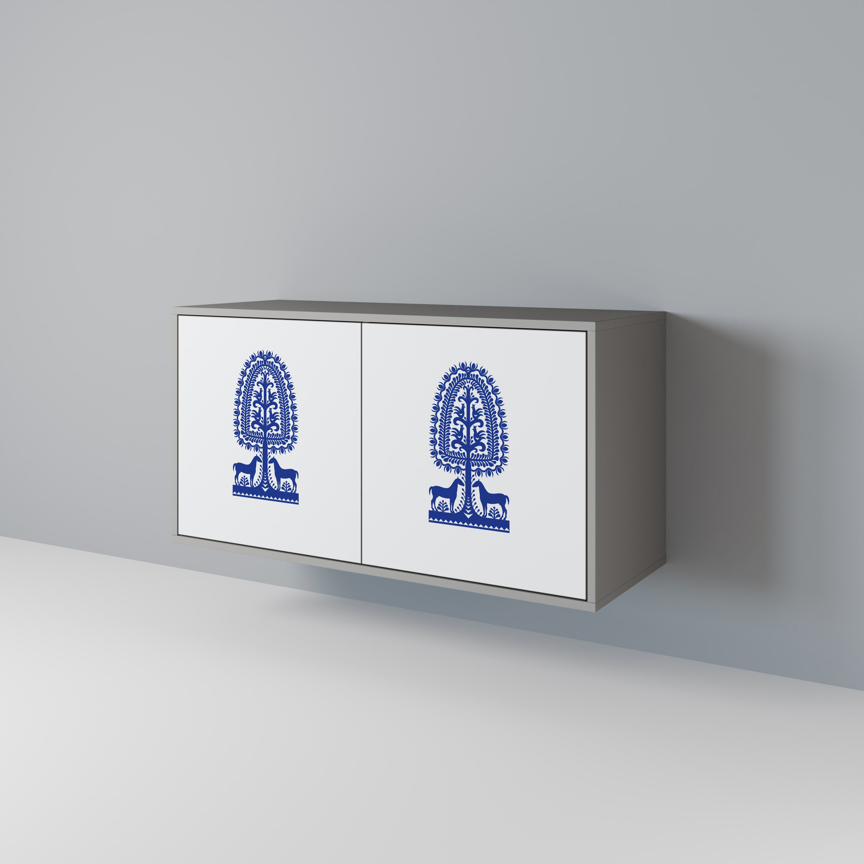 POLISH FOLK ART 2-Door Sideboard