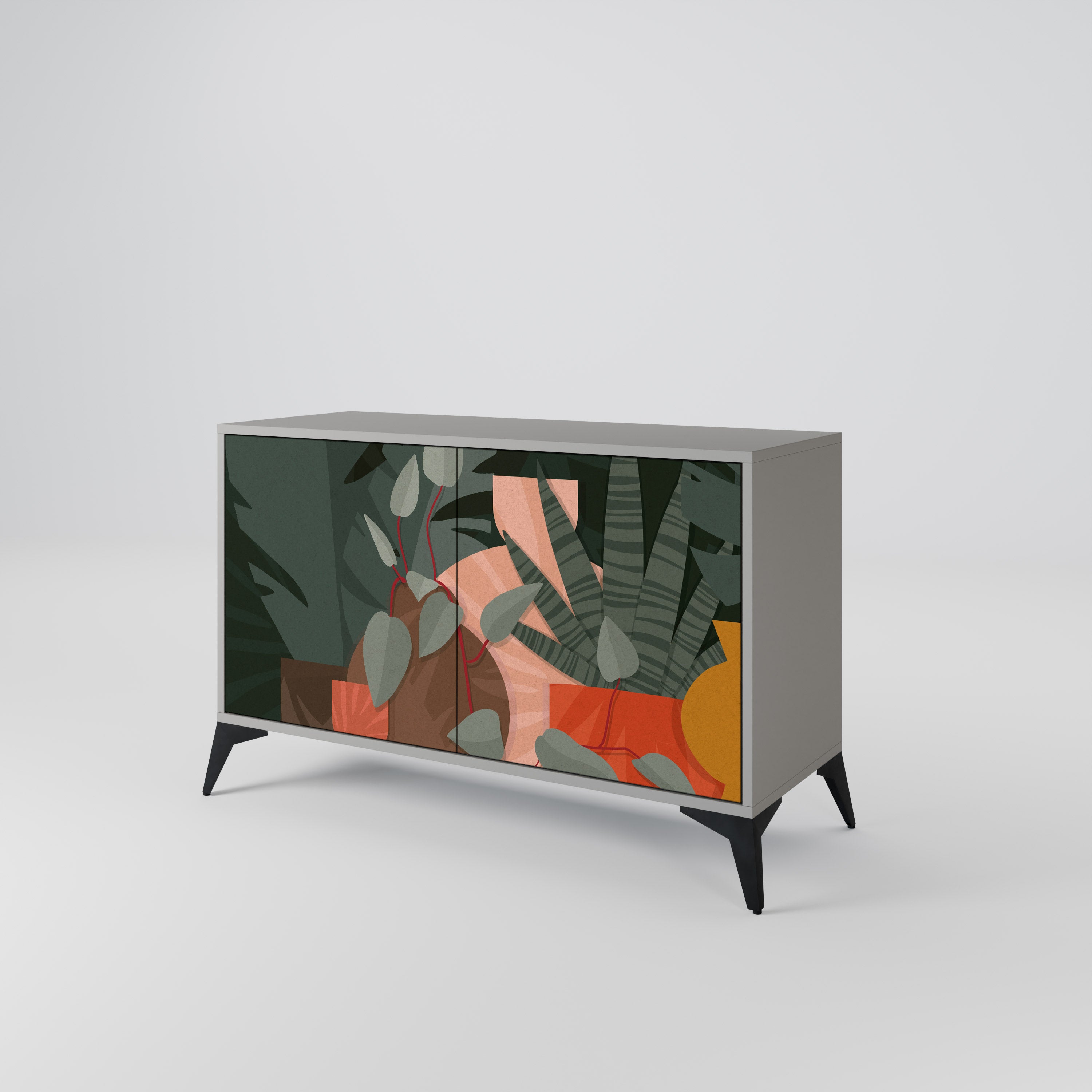 TROPICAL COMPOSITION 2-Door Sideboard