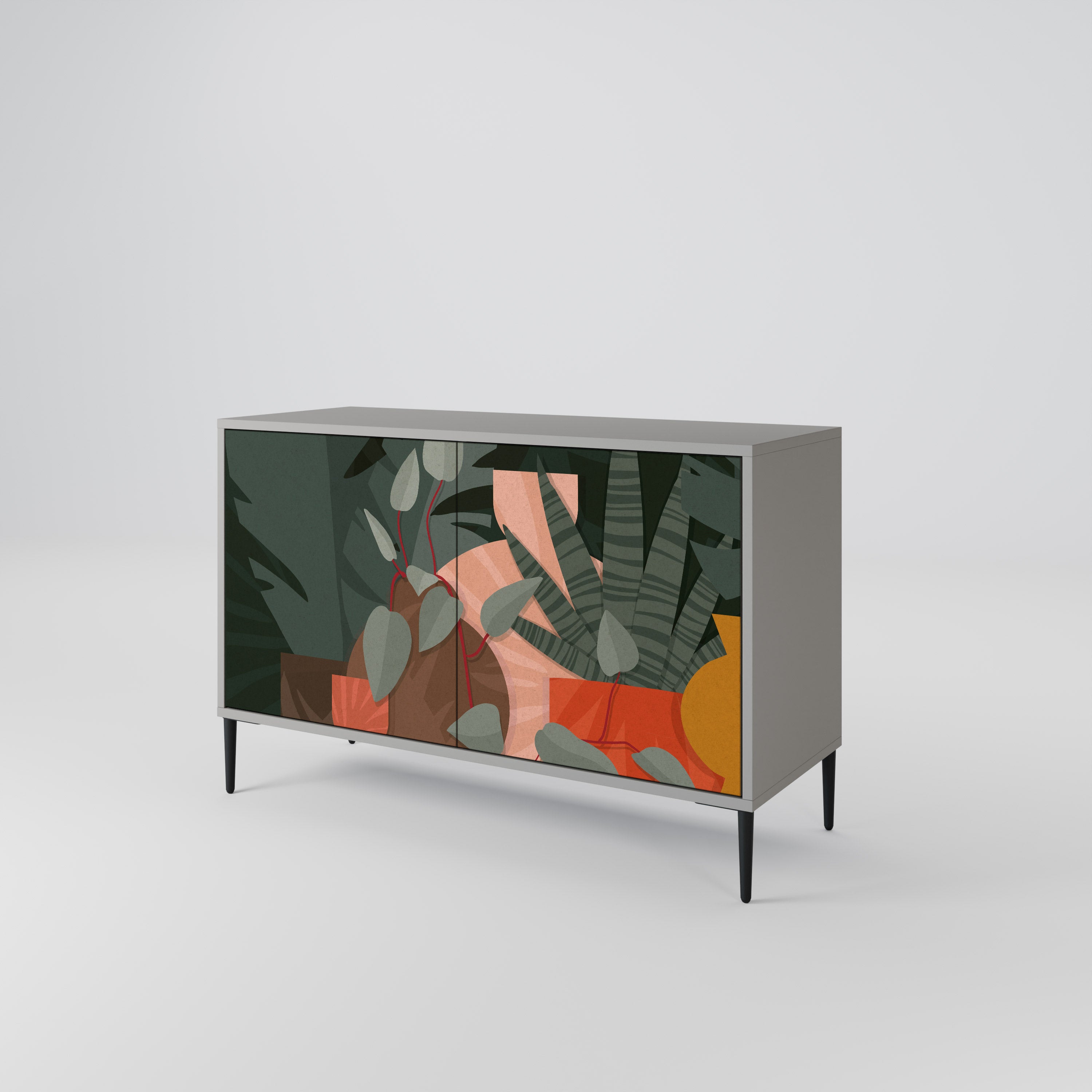 TROPICAL COMPOSITION 2-Door Sideboard
