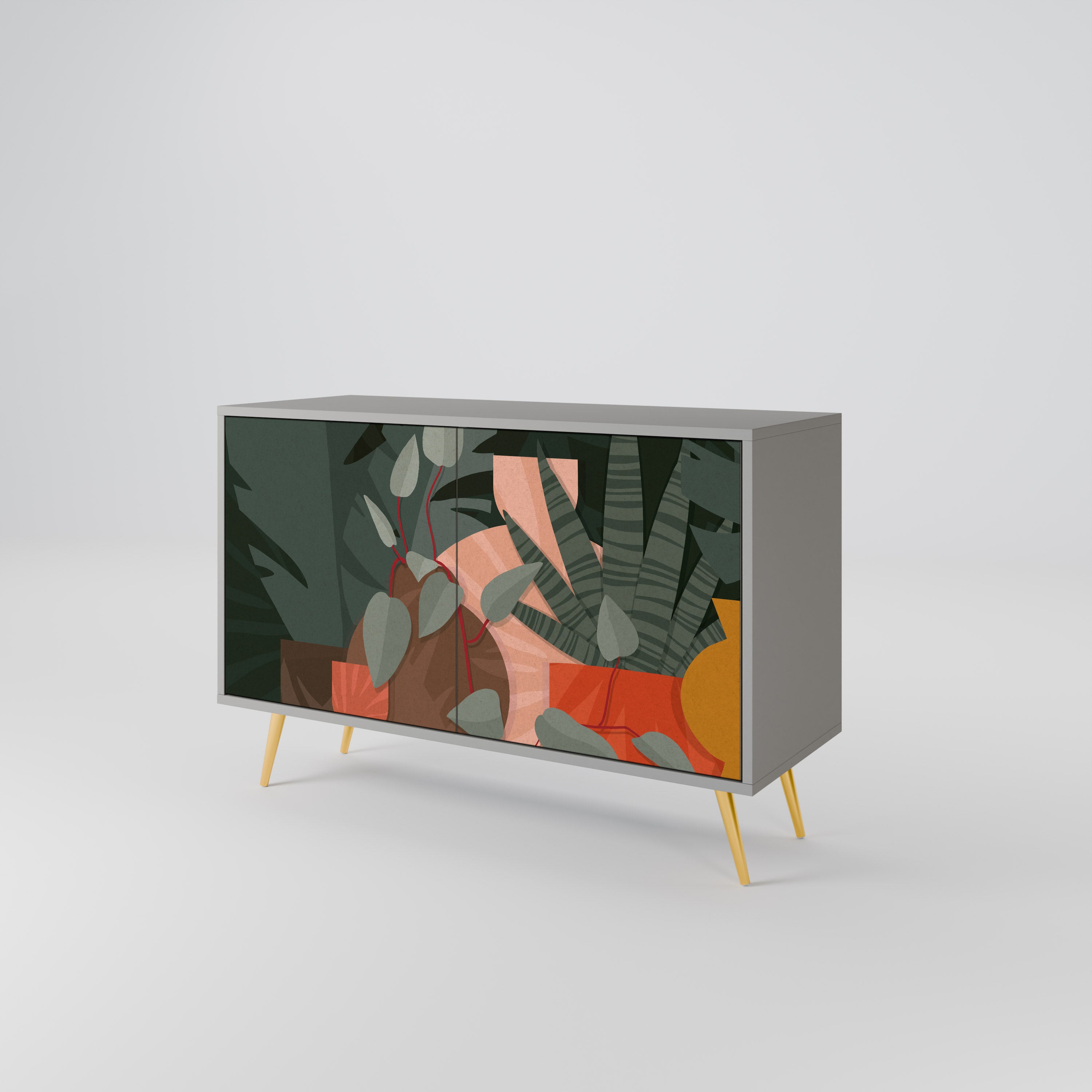 TROPICAL COMPOSITION 2-Door Sideboard