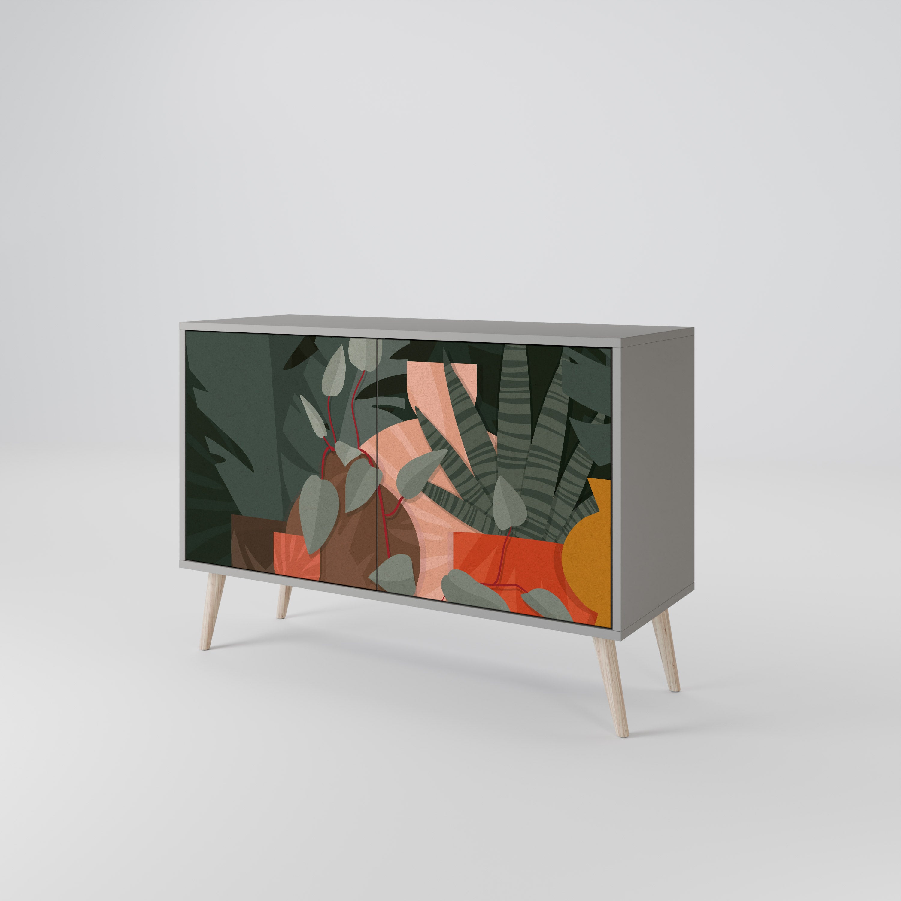 TROPICAL COMPOSITION 2-Door Sideboard