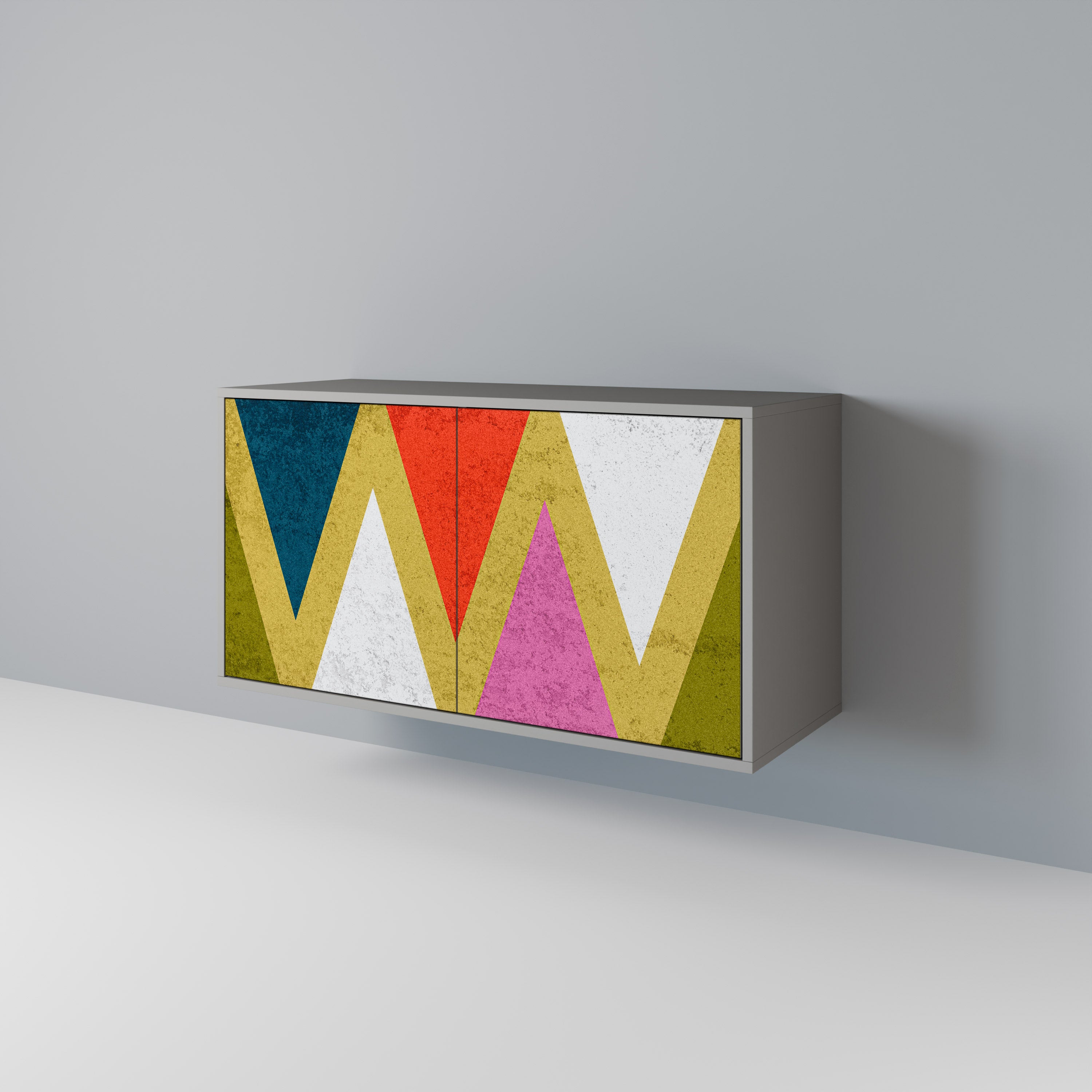 COLORFUL TRIANGLES 2-Door Sideboard