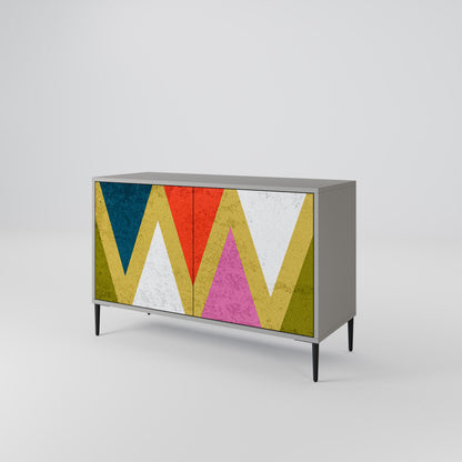 COLORFUL TRIANGLES Dvoudveřová komoda