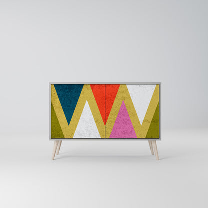 COLORFUL TRIANGLES Dvoudveřová komoda
