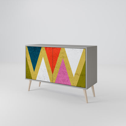 COLORFUL TRIANGLES Dvoudveřová komoda
