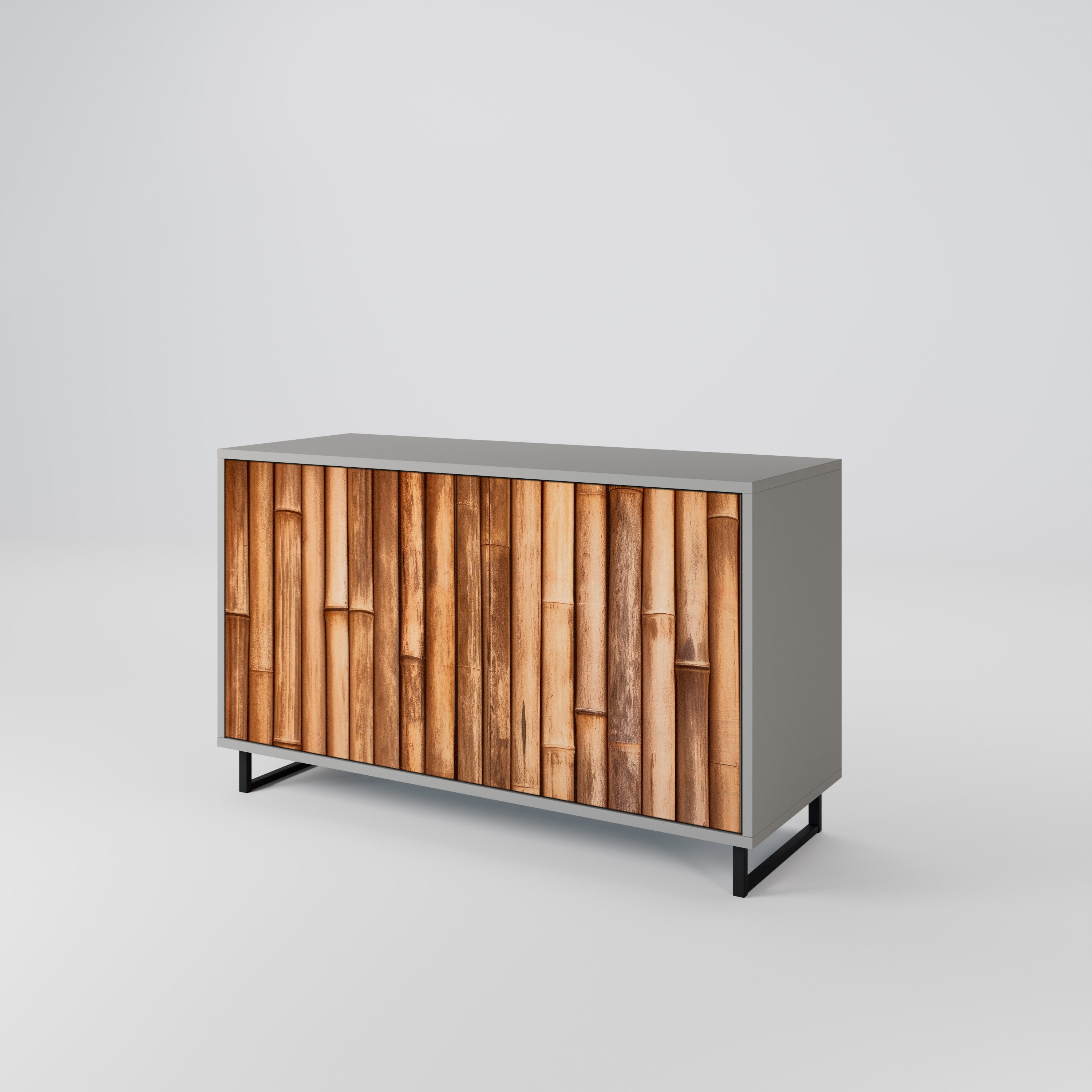 NATURAL WOOD 2-Door Sideboard