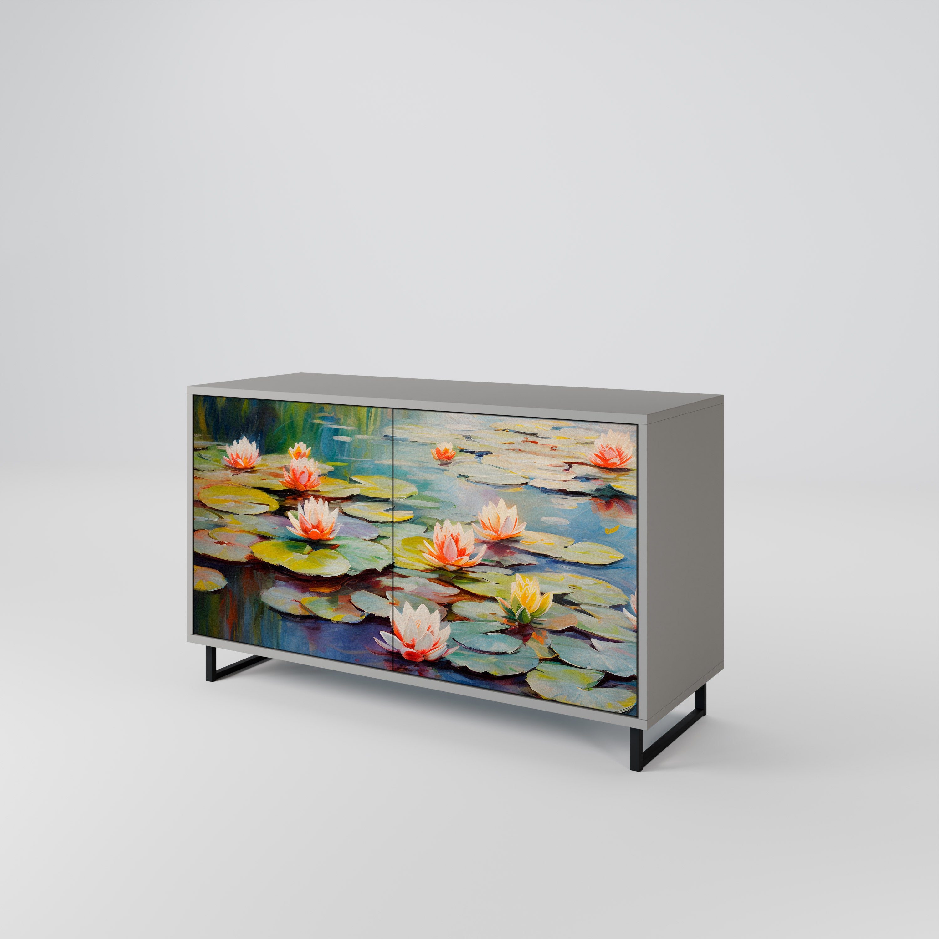 BLOOMING WATERS 2-Door Sideboard