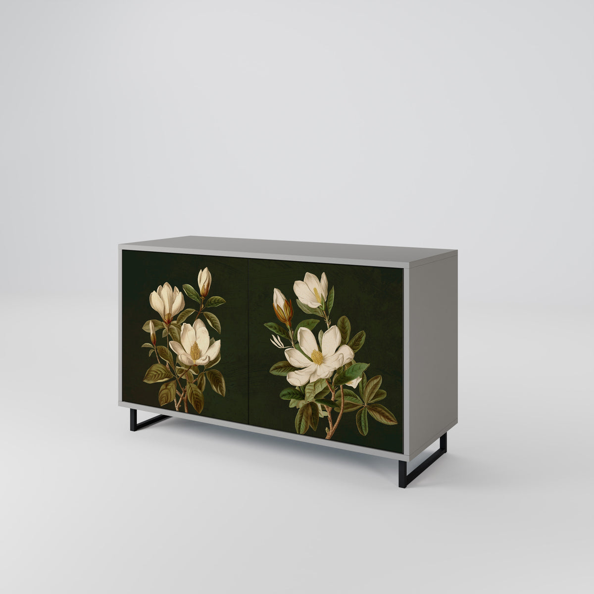 FLORAL NOIR Dvoudveřová komoda