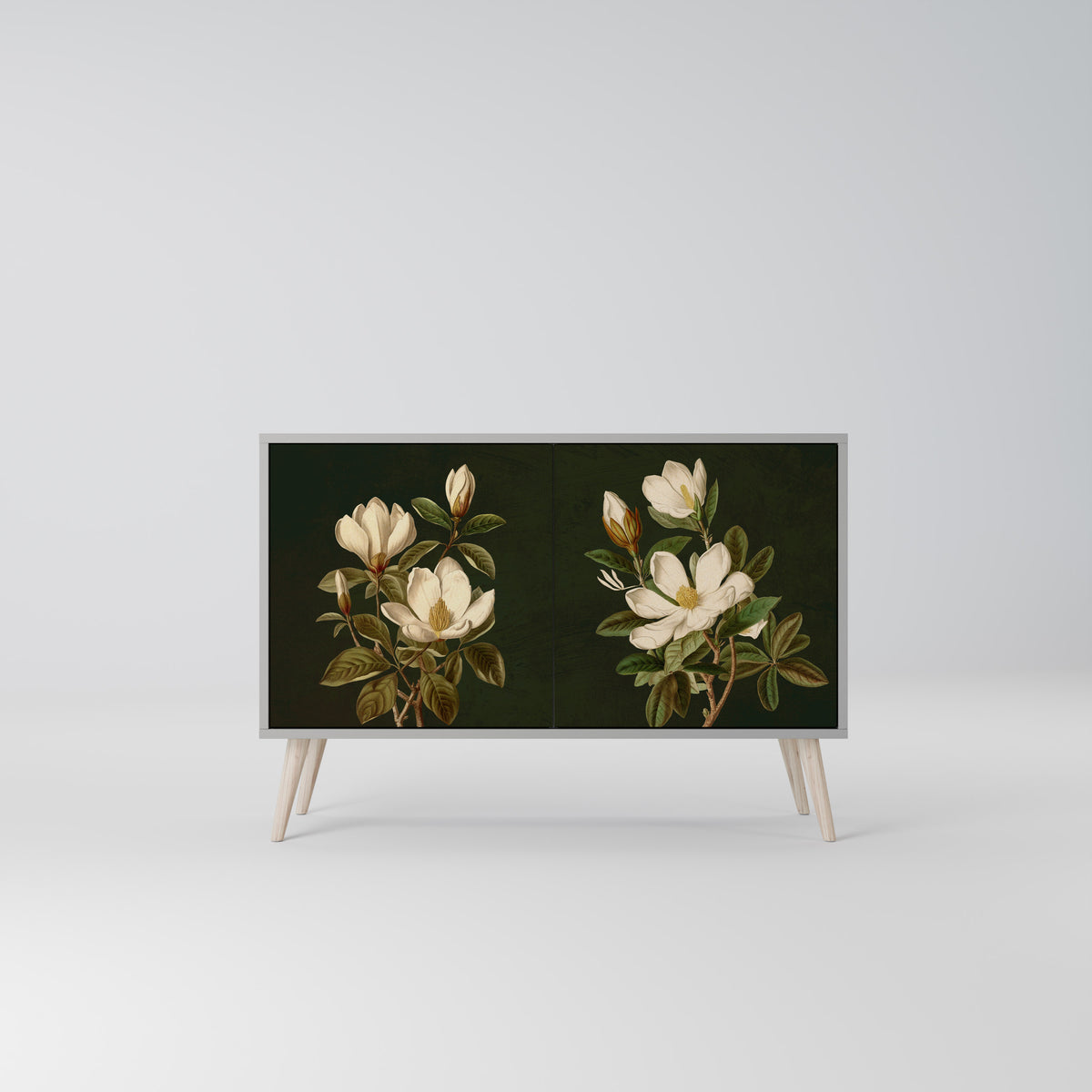 FLORAL NOIR Dvoudveřová komoda